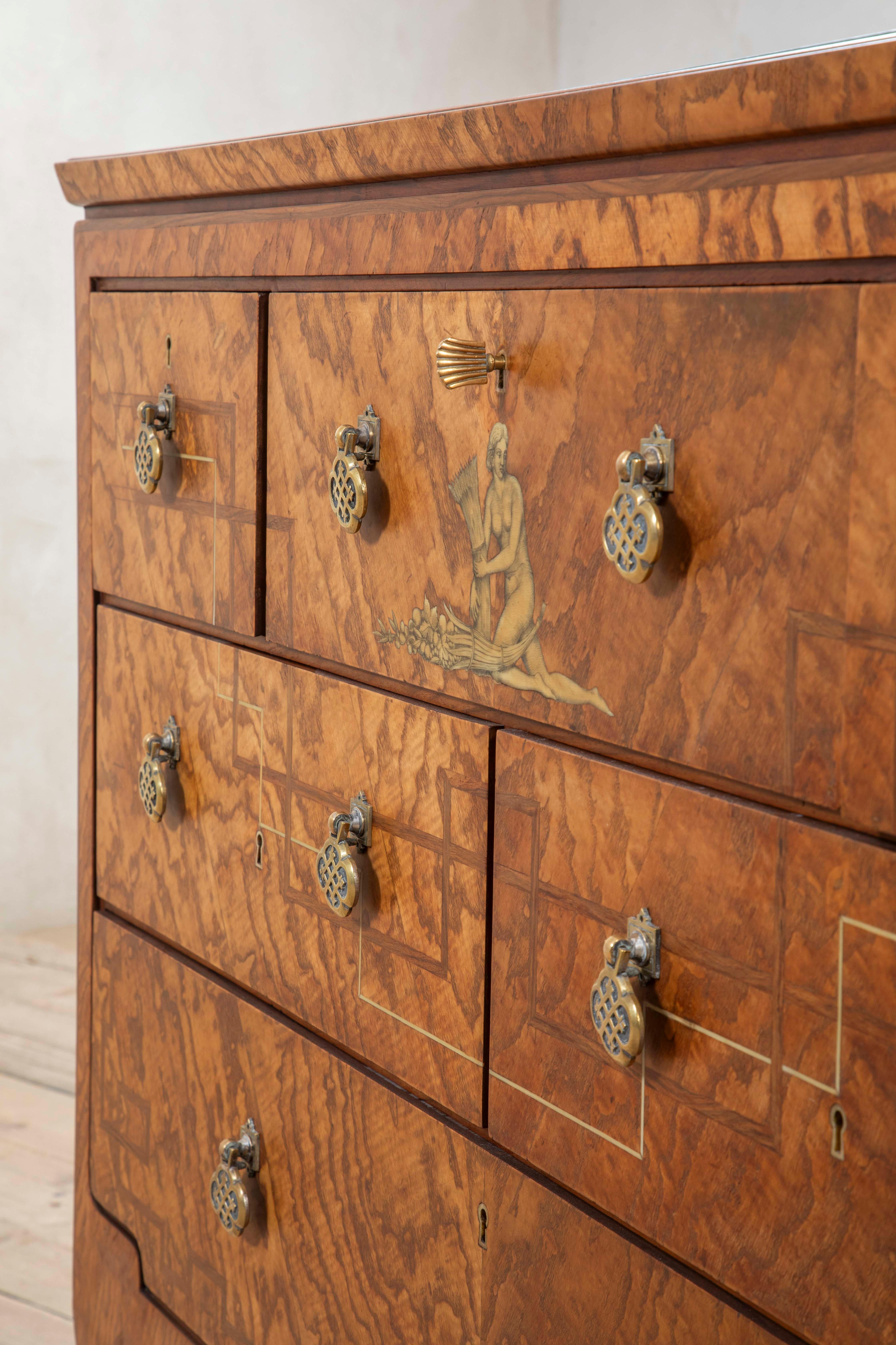 20th Century, Gio Ponti for Lietti Wooden Cabinet, 20s in vendita 3