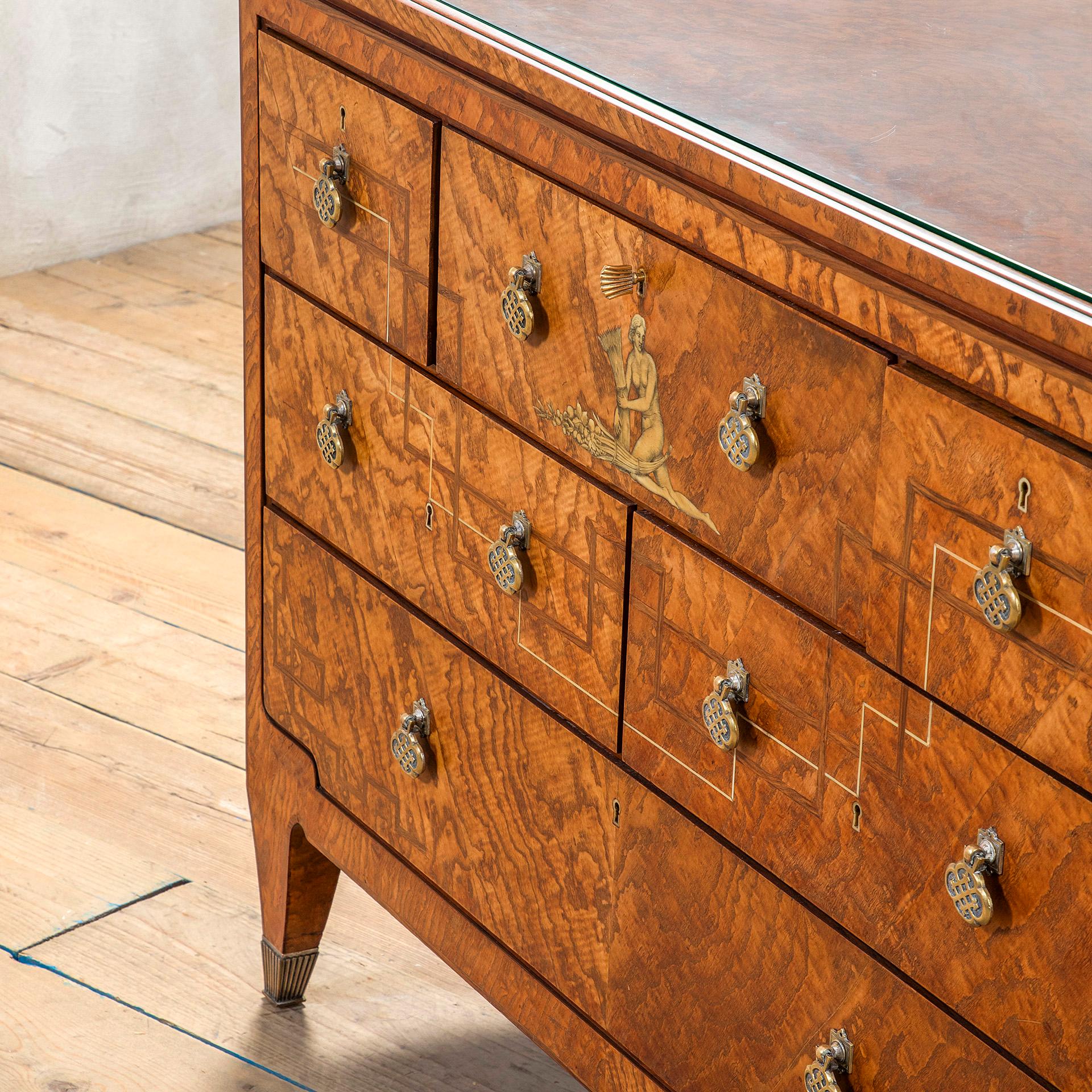 Mid-Century Modern 20th Century, Gio Ponti for Lietti Wooden Cabinet, 20s For Sale