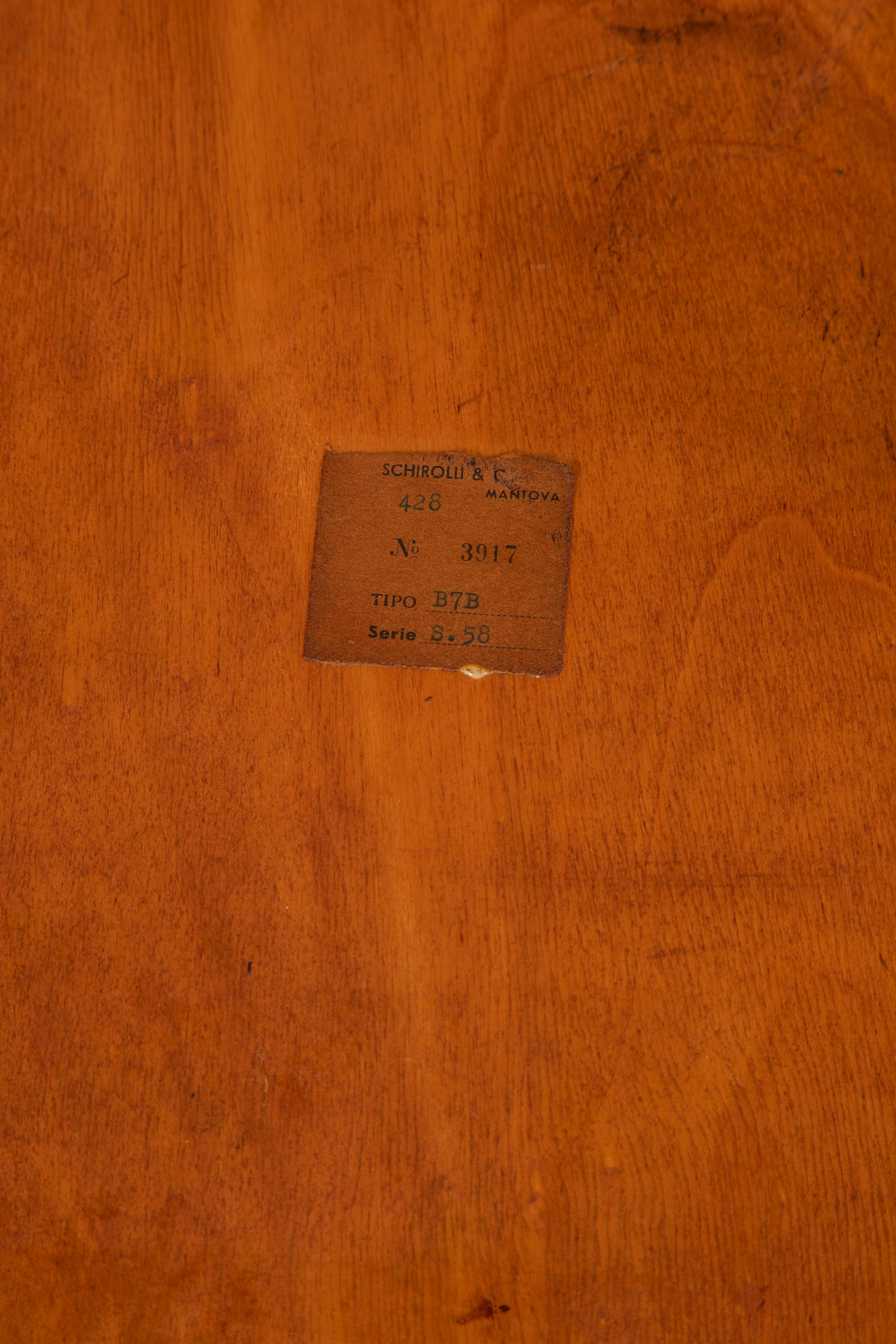 20. Jahrhundert, Gio Ponti für Schirolli Holzschreibtisch im Angebot 8