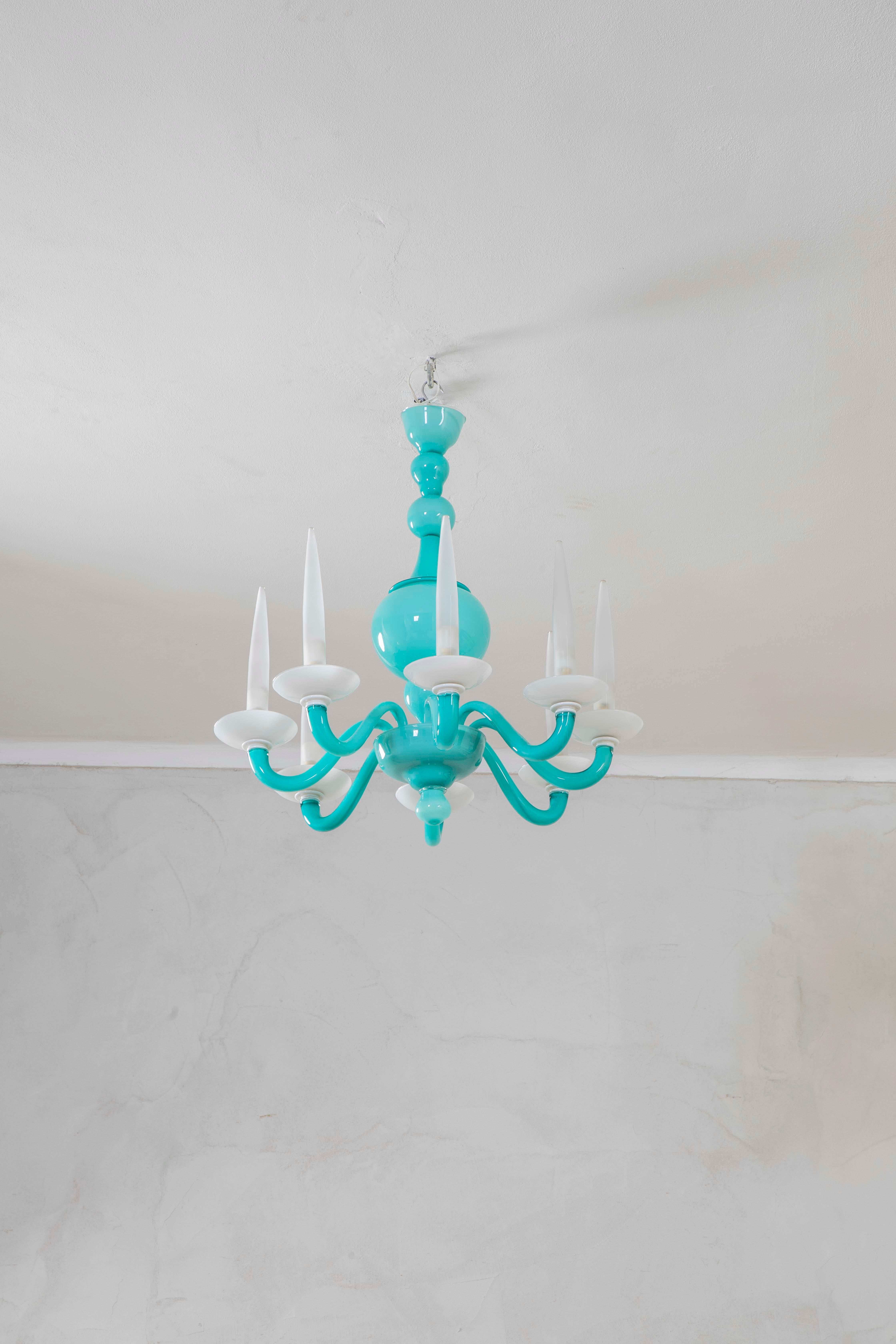 siglo XX, Gio Ponti para Venini Lámpara mod. 5523 en venta 6