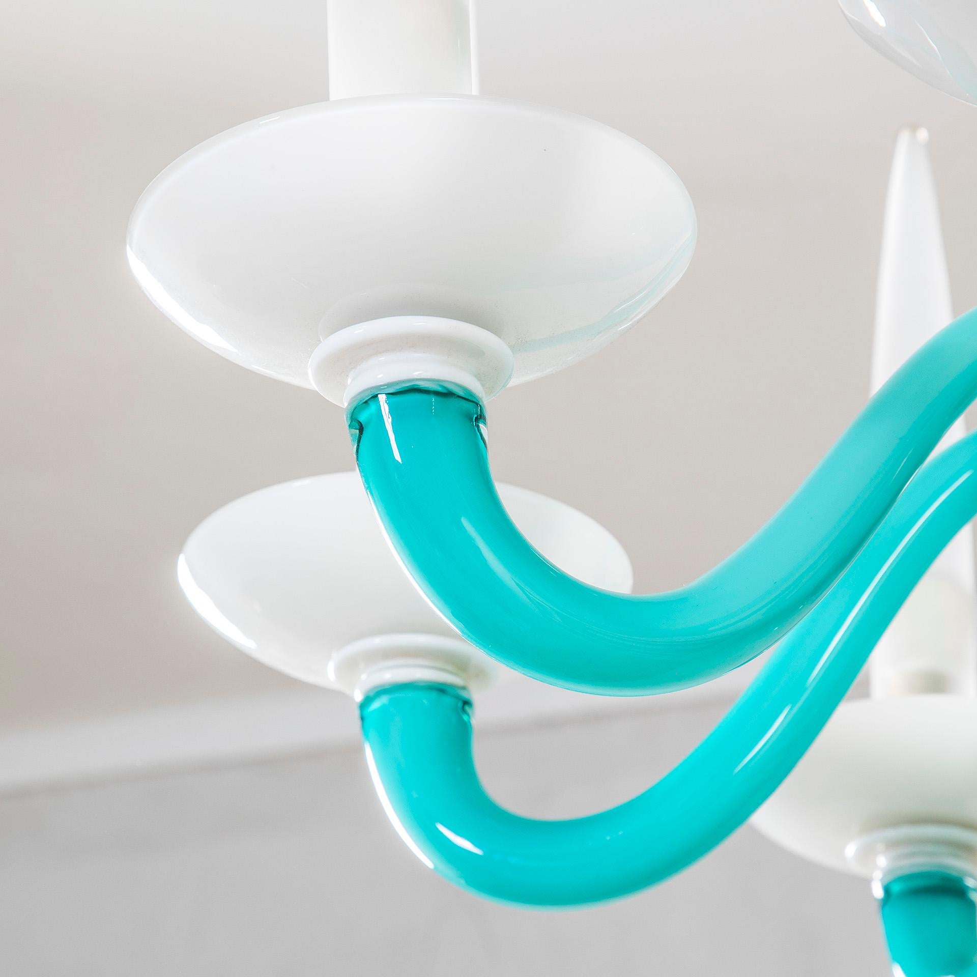 Verre de Murano 20th Century, Gio Ponti for Venini Chandelier mod. 5523 en vente