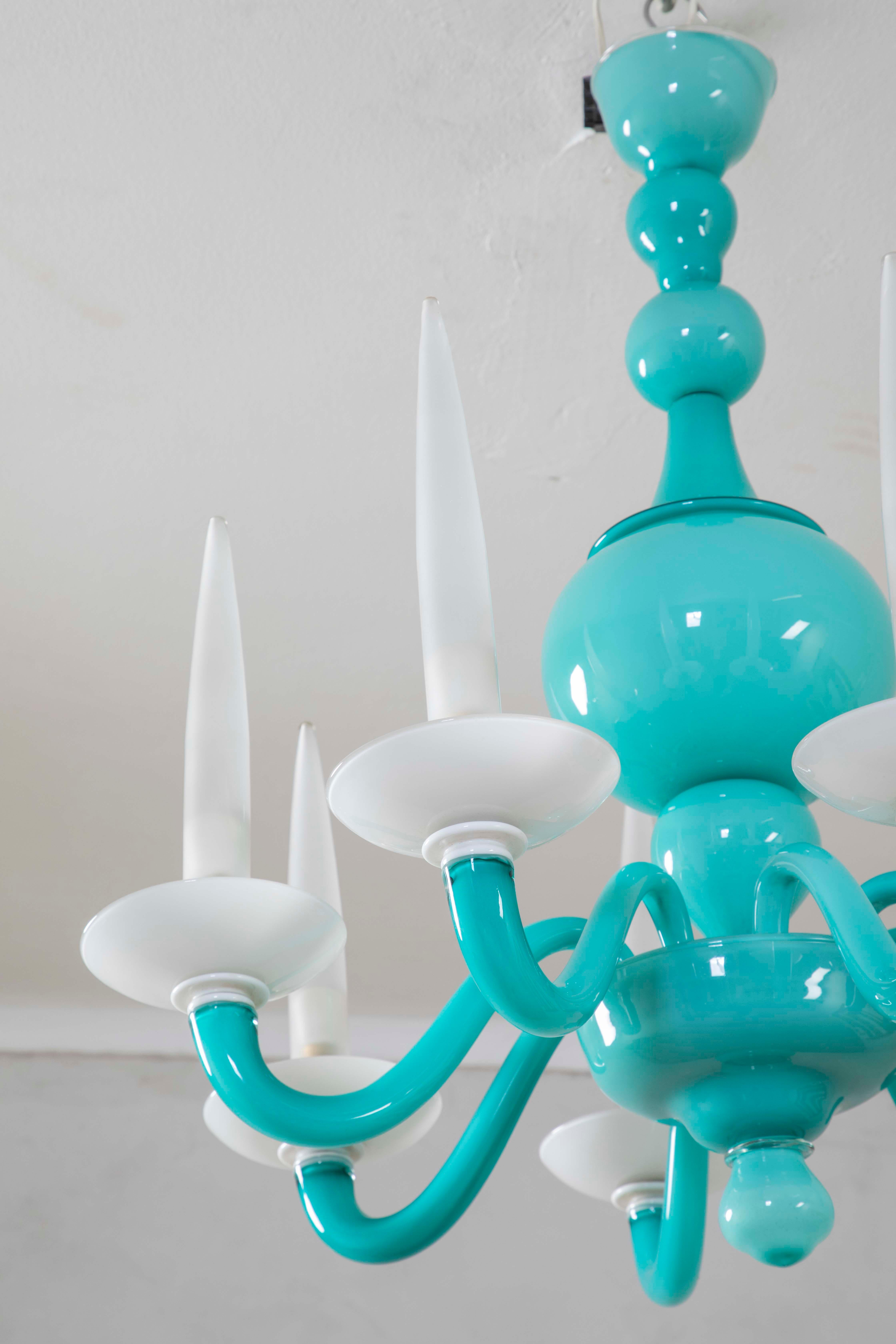 siglo XX, Gio Ponti para Venini Lámpara mod. 5523 en venta 1