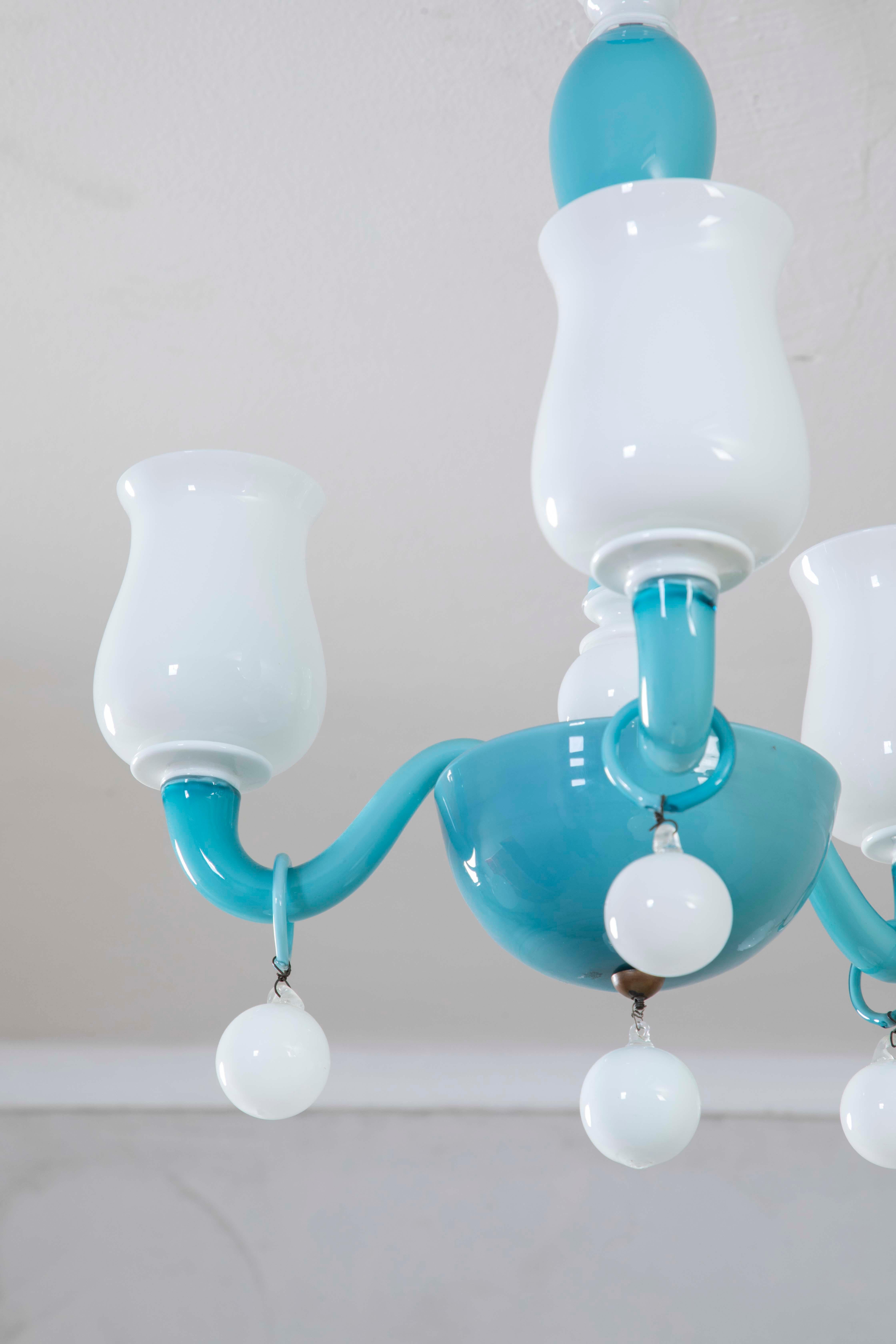 20e siècle, Gio Ponti for Venini Chandelier mod. 5586/3 en vente 3