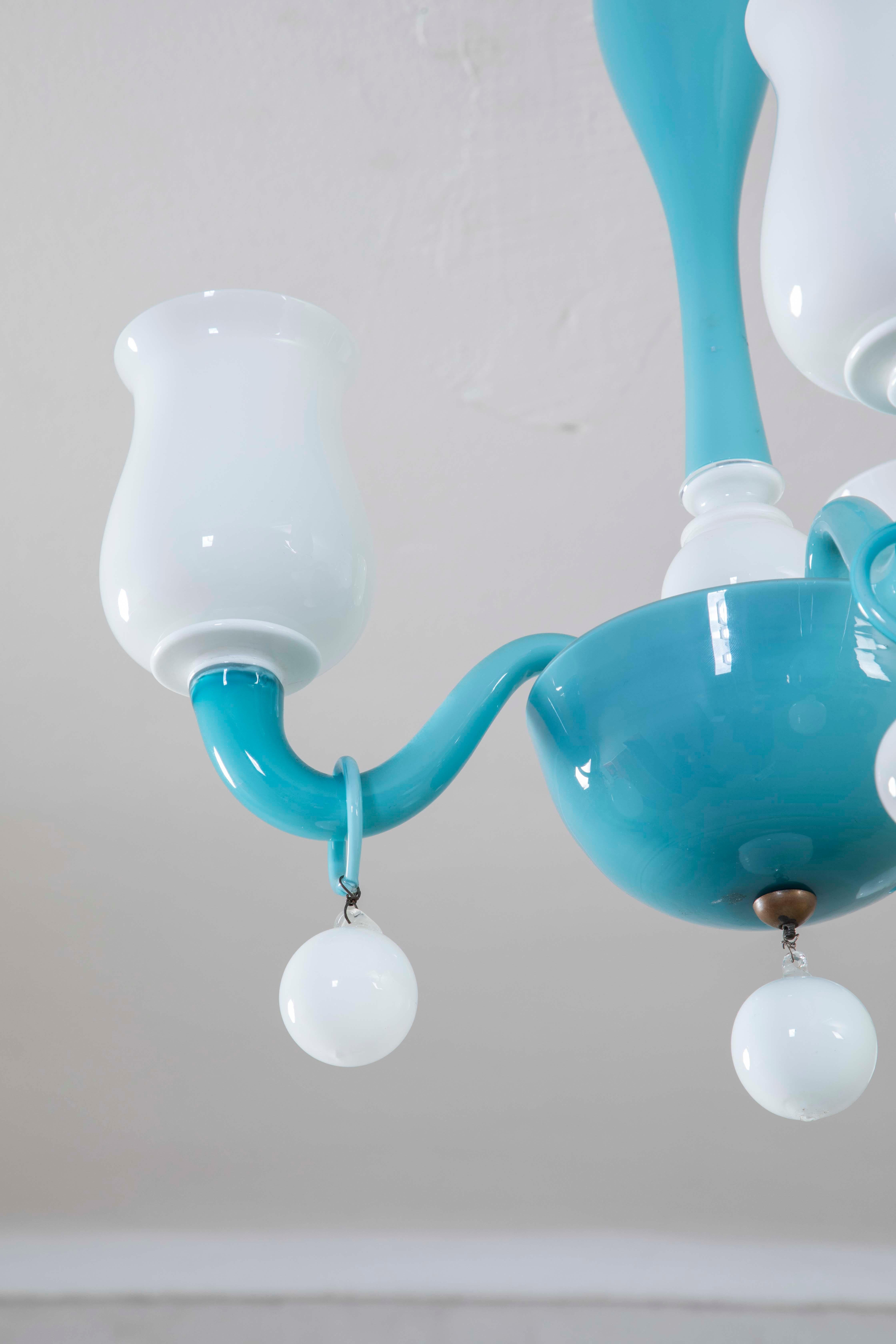 20e siècle, Gio Ponti for Venini Chandelier mod. 5586/3 en vente 4