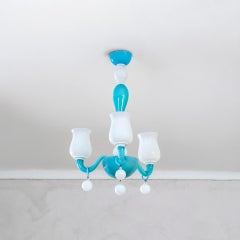 20e siècle, Gio Ponti for Venini Chandelier mod. 5586/3