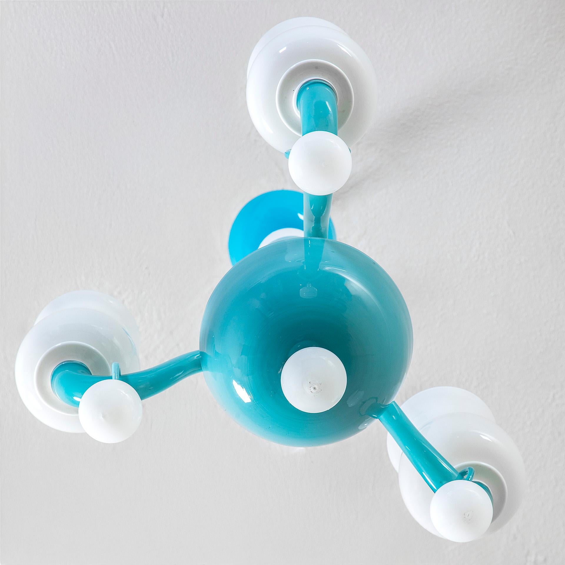 Italian 20e siècle, Gio Ponti for Venini Chandelier mod. 5586/3 en vente