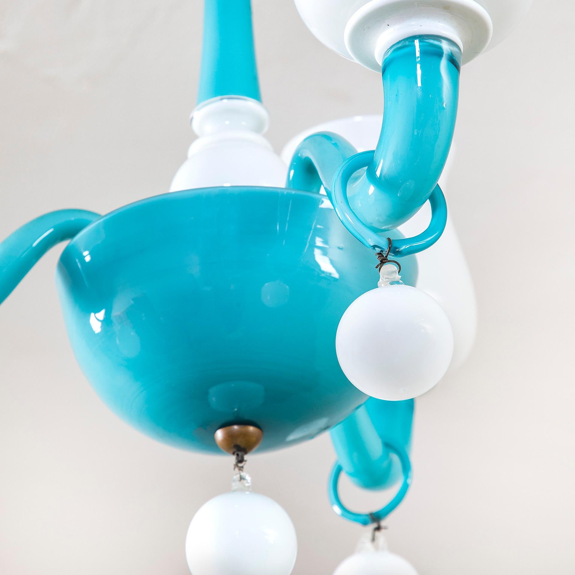 Mid-20th Century 20e siècle, Gio Ponti for Venini Chandelier mod. 5586/3 en vente