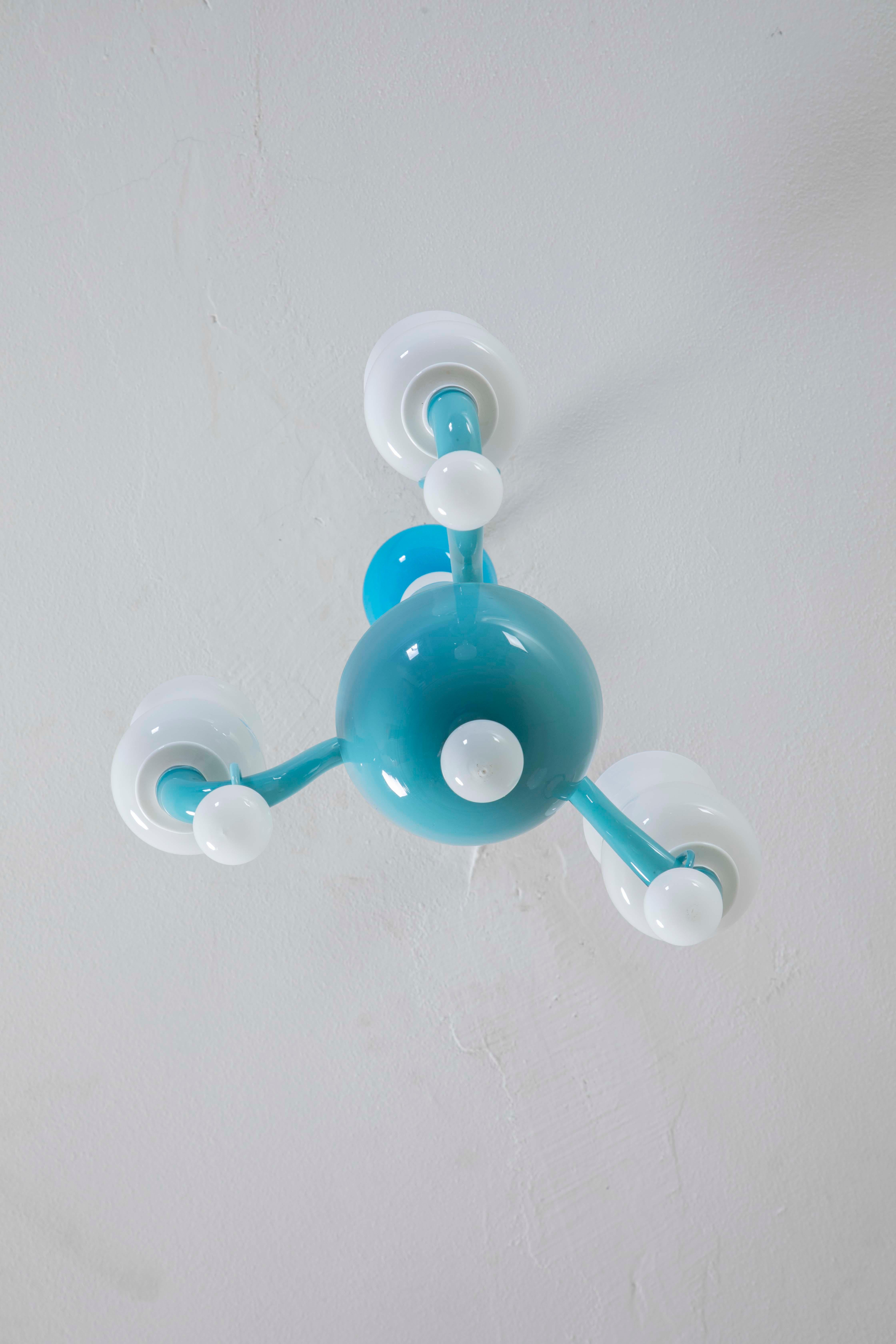 20e siècle, Gio Ponti for Venini Chandelier mod. 5586/3 en vente 1