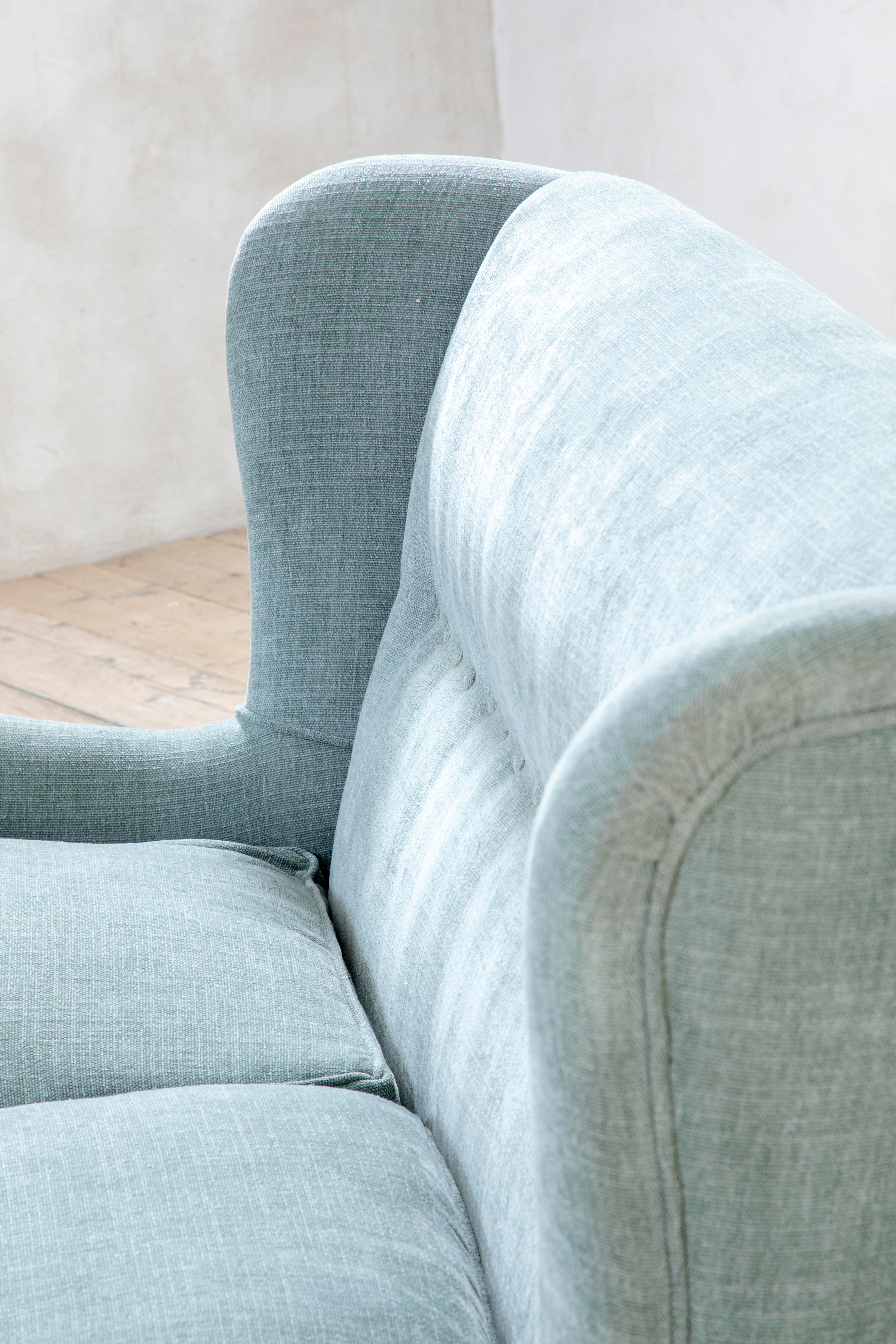 20e siècle, Gio Ponti Canapé en bois bleu clair en vente 3