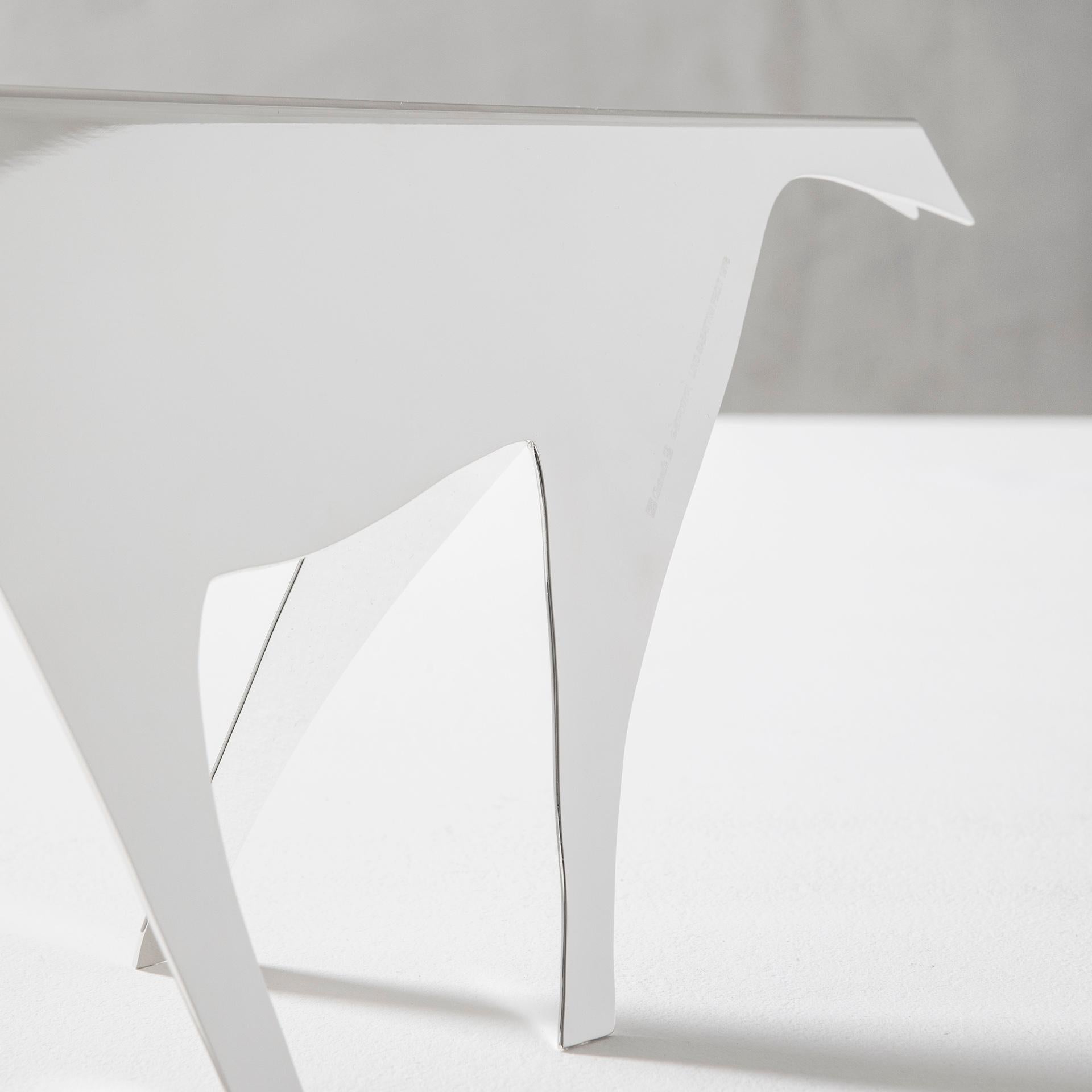 Italian 20th Century, Gio Ponti Lino Sabattini Sculpture Horse in Silver Metal End '70s For Sale