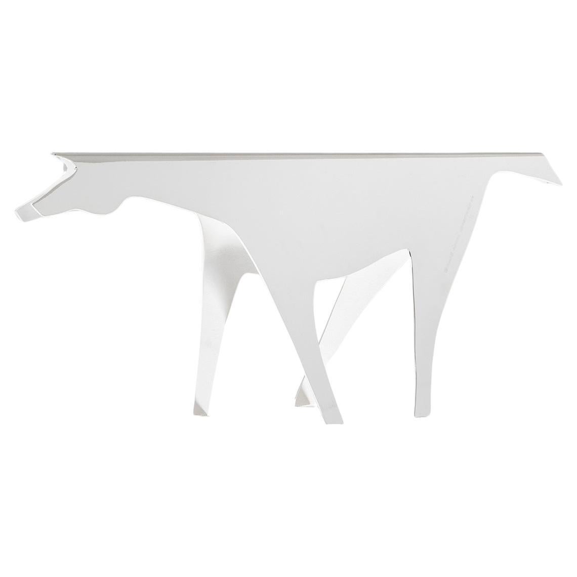 20th Century, Gio Ponti Lino Sabattini Sculpture Horse in Silver Metal End '70s For Sale