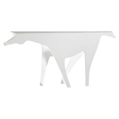 siglo XX, Gio Ponti Lino Sabattini Escultura Caballo en metal plateado Finales de los años 70
