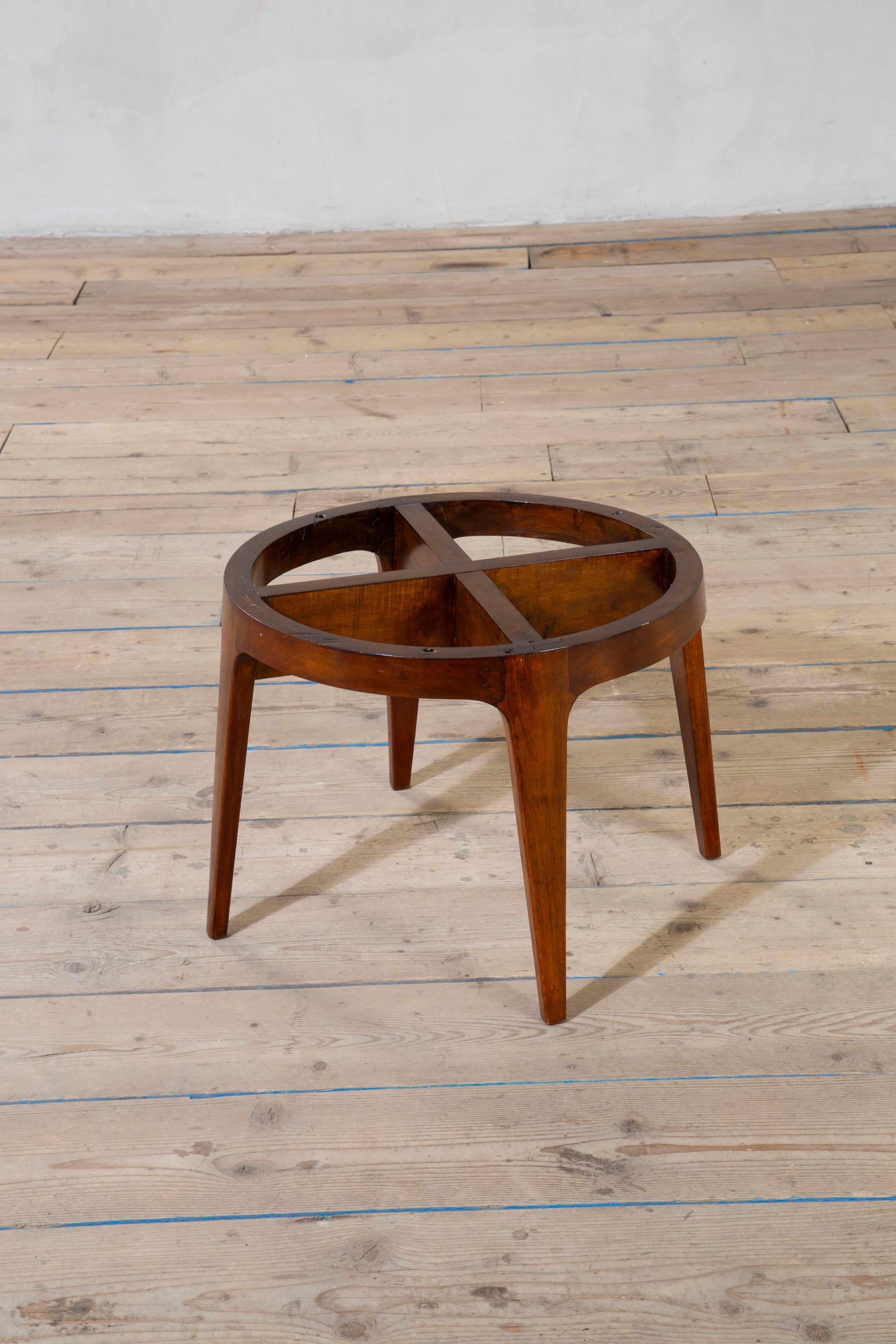 siglo XX, Gio Ponti Mesa de centro de mármol y madera años 50 en venta 7
