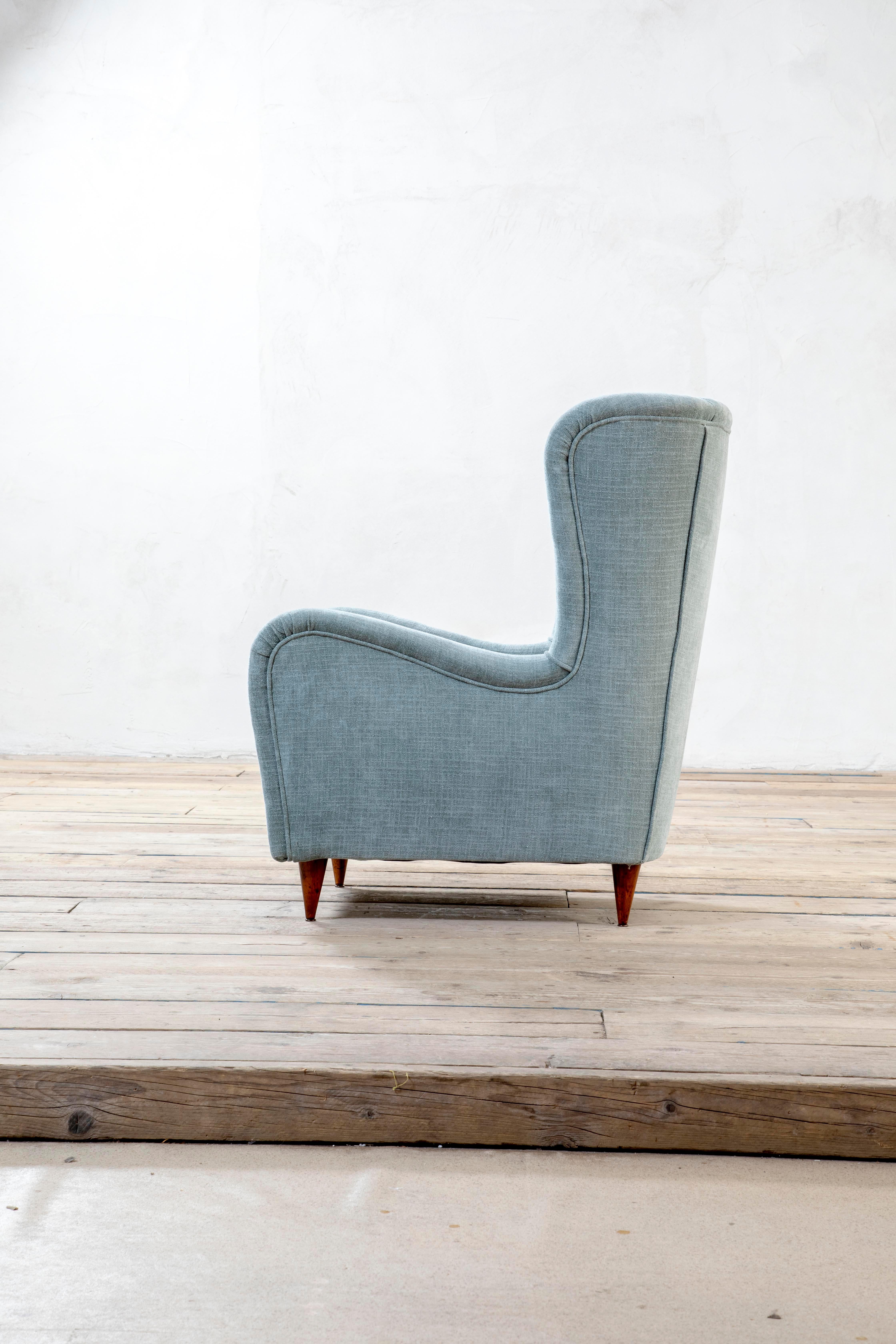 20e siècle, Attribué à Gio Ponti/Casa e Giardino Paire de fauteuils 1950 en vente 4