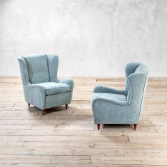20th Century, Gio Ponti Pair of Armchairs 1950s