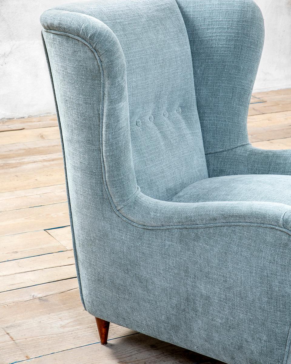 Italian 20e siècle, Attribué à Gio Ponti/Casa e Giardino Paire de fauteuils 1950 en vente
