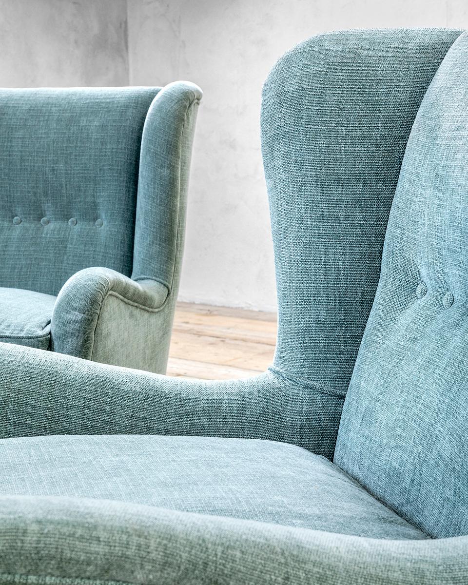 Mid-20th Century 20e siècle, Attribué à Gio Ponti/Casa e Giardino Paire de fauteuils 1950 en vente