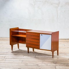 Aparador Gio Ponti Siglo XX en Madera con Cajones y Almacenaje para Dassi, Años 50