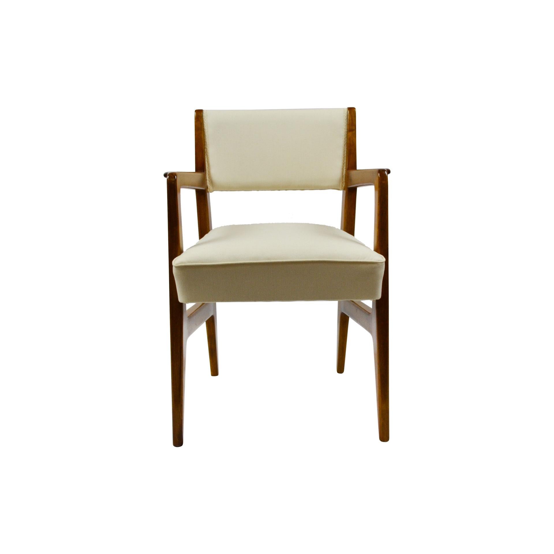 Italian 20th Century Gio Ponti Six Chairs Designed for Augustus Motorboat by Cassina
