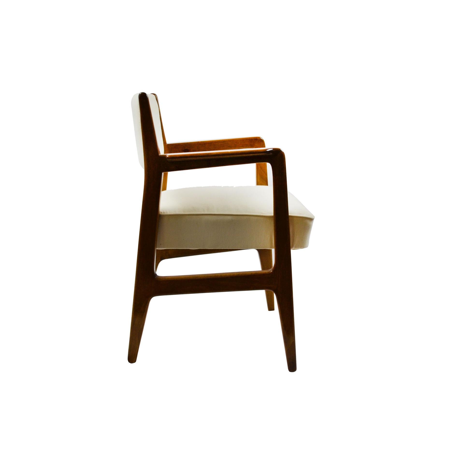 Mid-20th Century 20th Century Gio Ponti Six Chairs Designed for Augustus Motorboat by Cassina