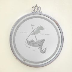 20th Century, Gio Ponti Wall Mirror "Gli Amori delle Sirene"