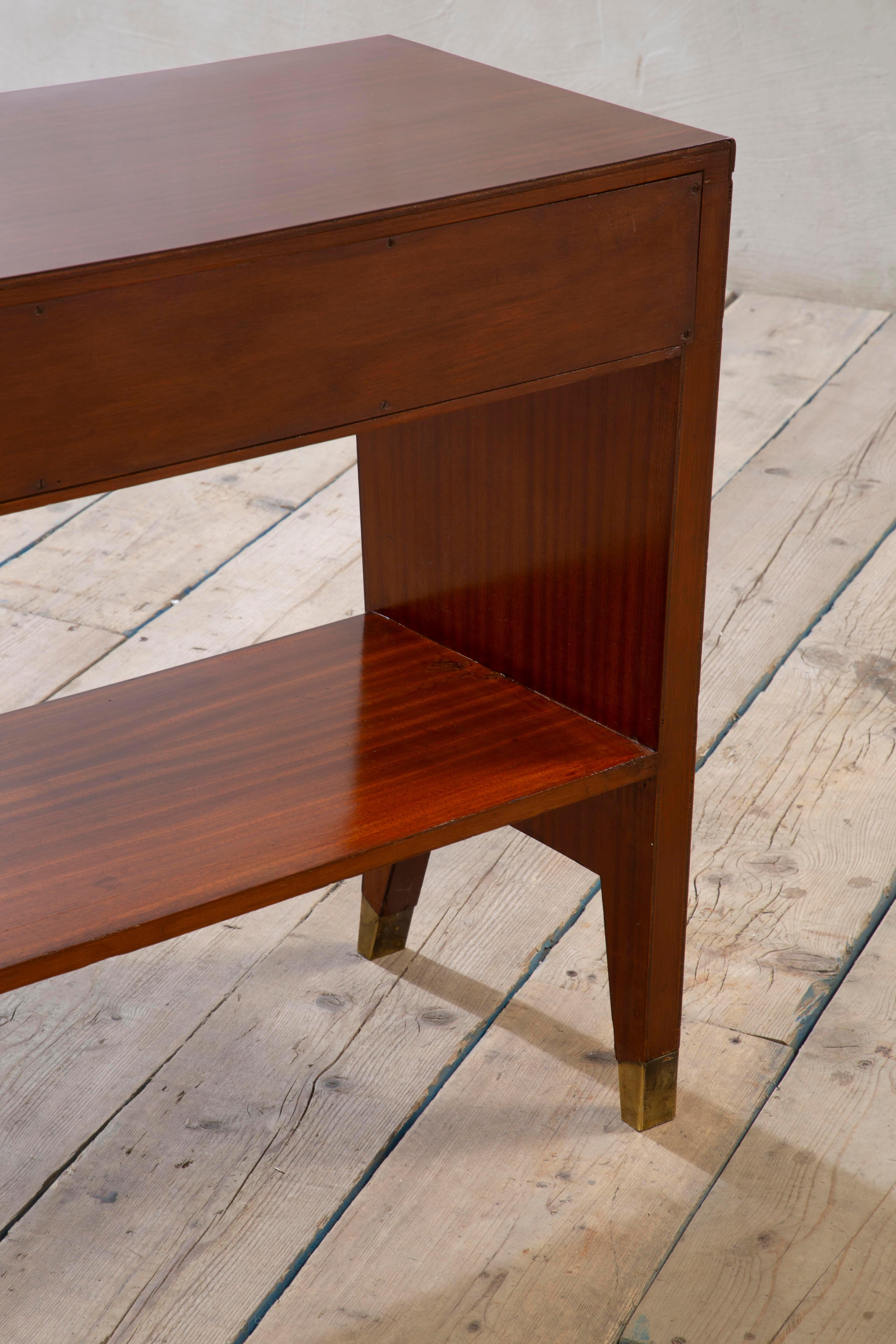 20e siècle, Gio Ponti Console en bois avec tiroirs en vente 5