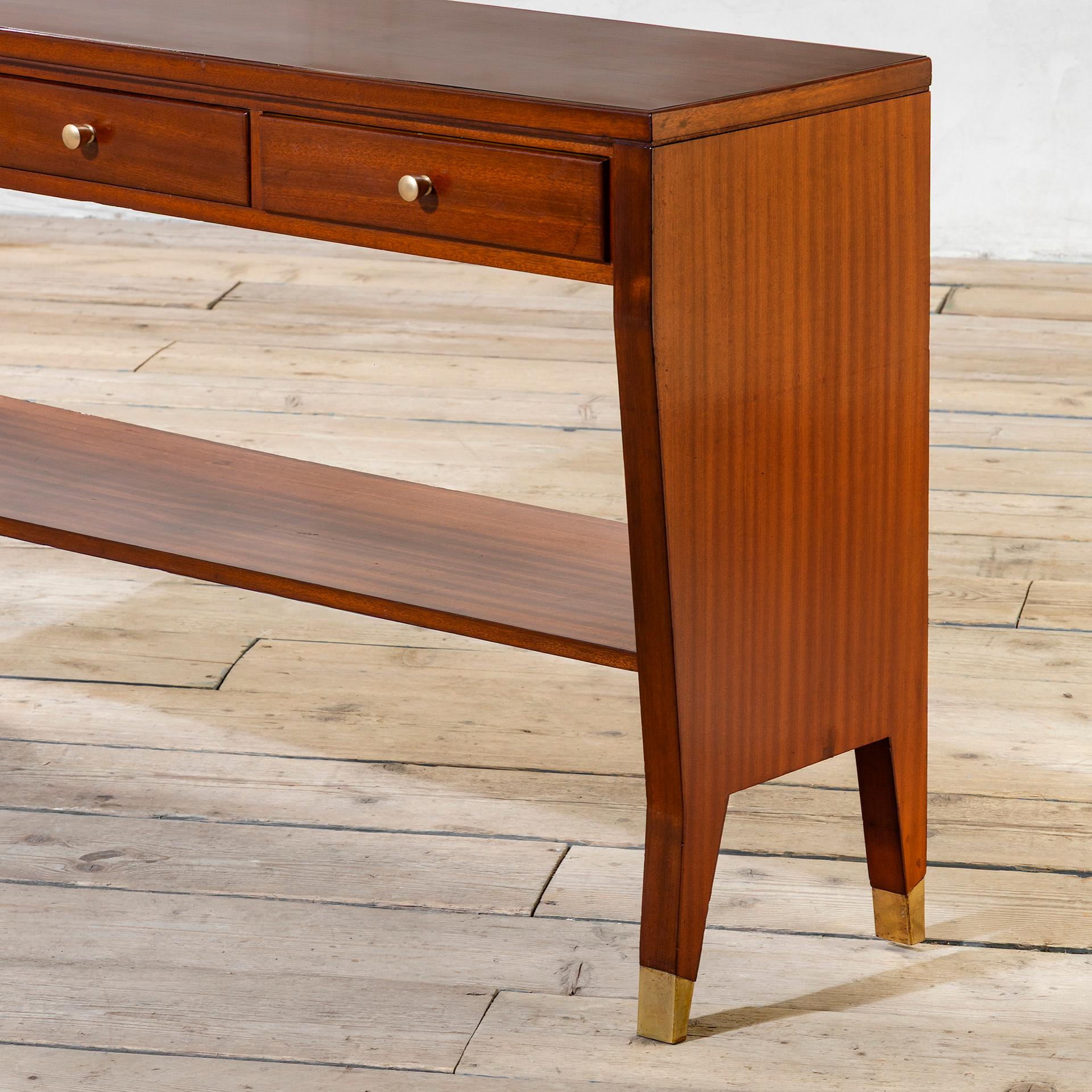 siglo XX, Gio Ponti Consola de madera con cajones Italian en venta