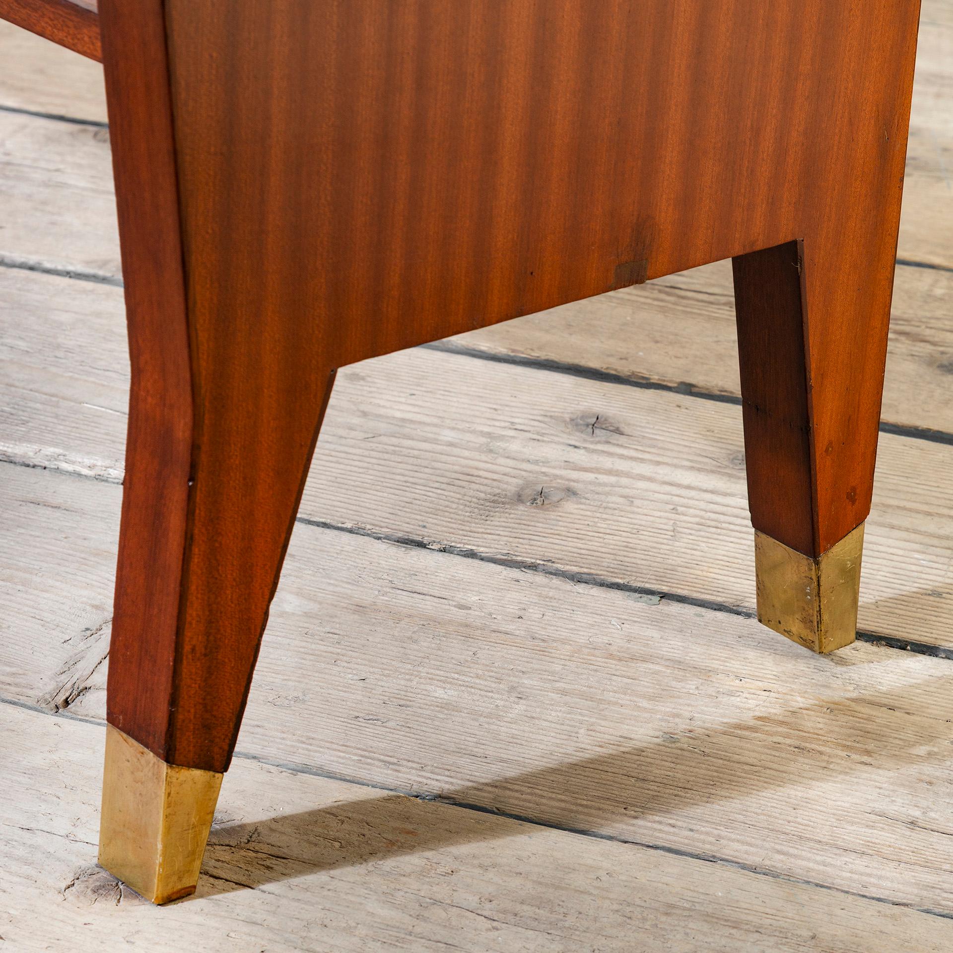 siglo XX, Gio Ponti Consola de madera con cajones en Bueno estado para la venta en Turin, Turin