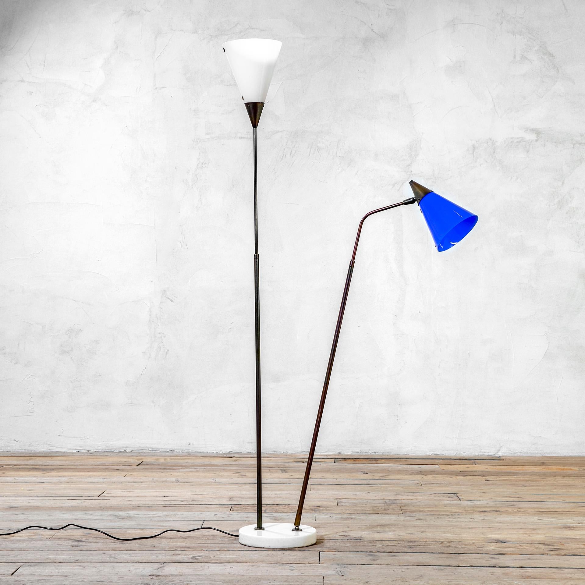 Mid-20th Century 20th Century, Giuseppe Ostuni for Oluce Floor Lamp in vendita