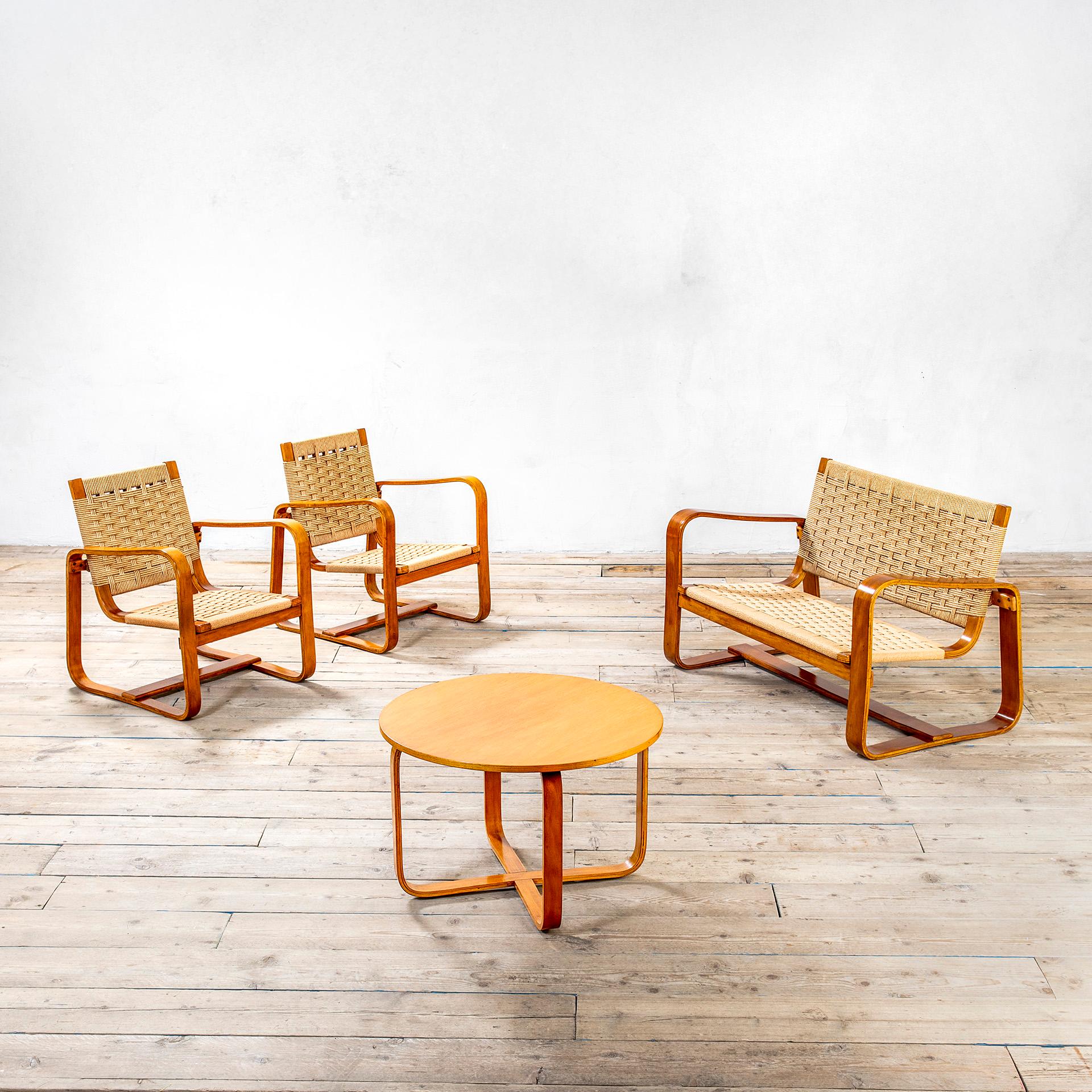 20e siècle, Giuseppe Pagano Table basse mod. Lamellare en vente 1