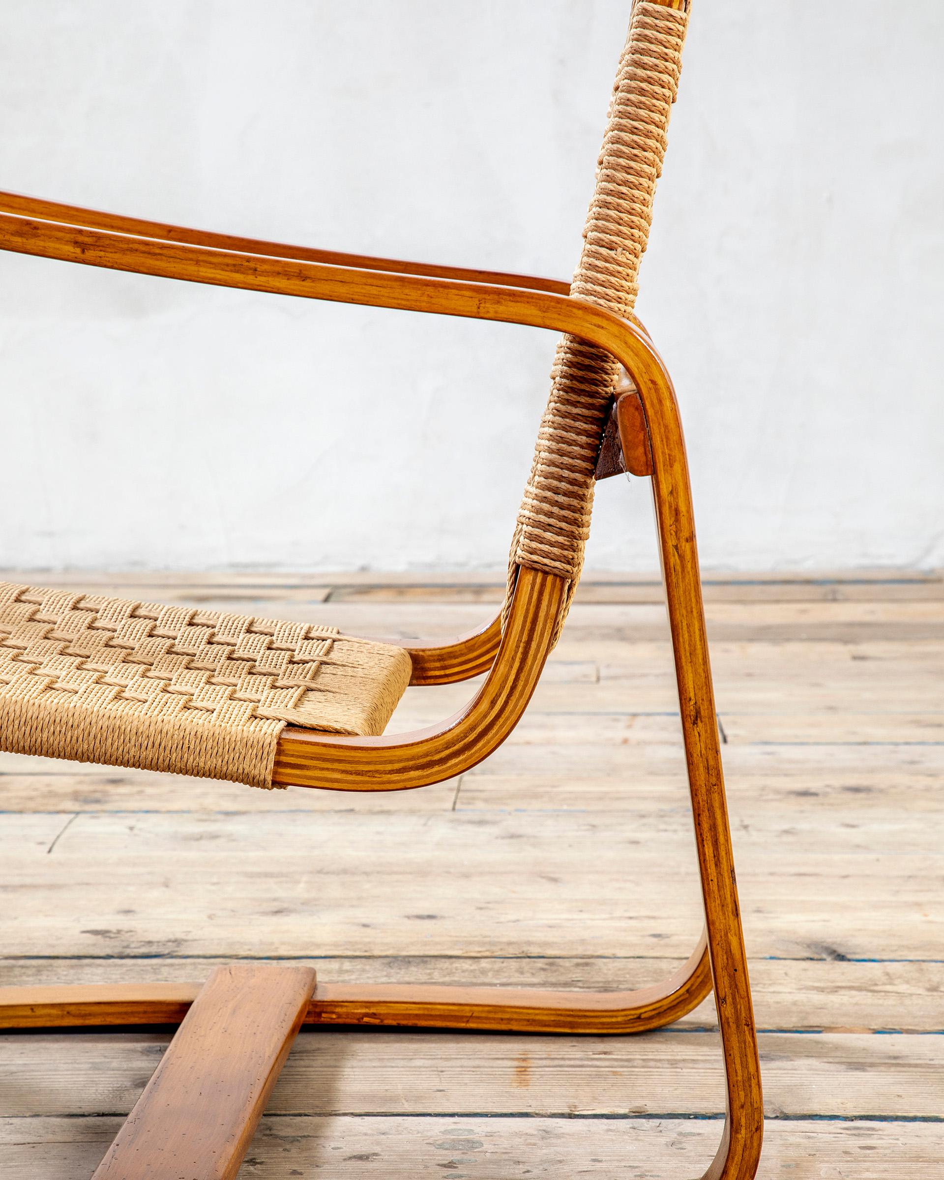 Mid-Century Modern 20e siècle, Giuseppe Pagano & Gino Maggioni Paire de fauteuils mod. Lamellare en vente