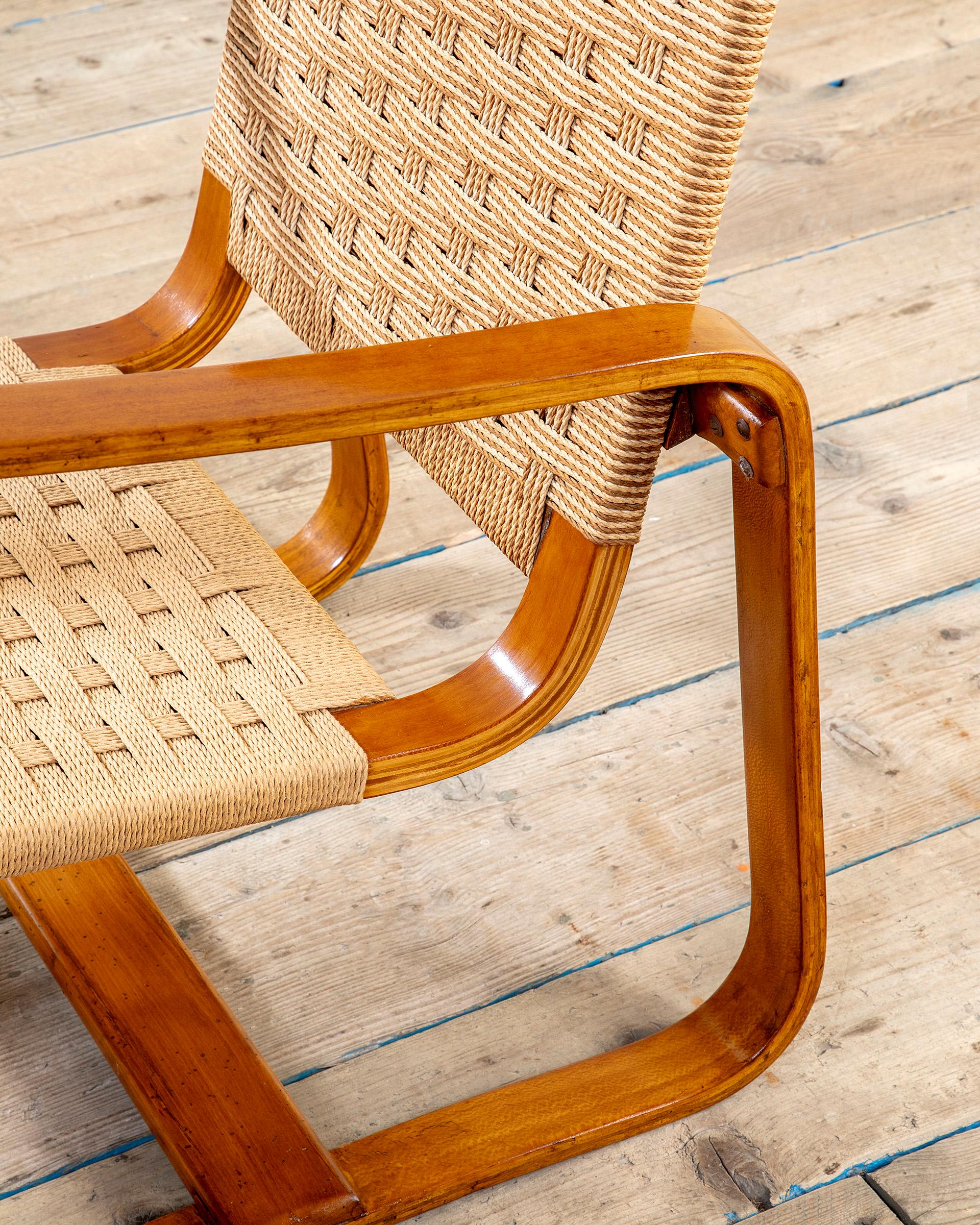Italian 20e siècle, Giuseppe Pagano & Gino Maggioni Paire de fauteuils mod. Lamellare en vente
