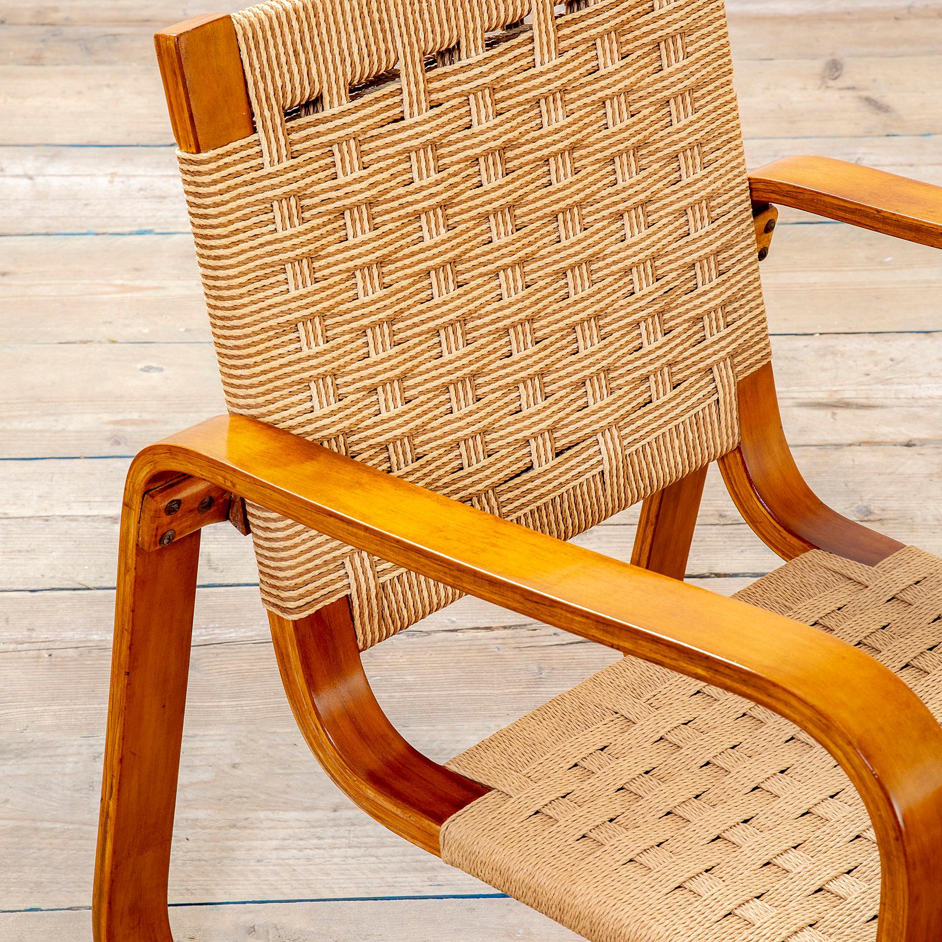 20e siècle, Giuseppe Pagano & Gino Maggioni Paire de fauteuils mod. Lamellare Bon état - En vente à Turin, Turin