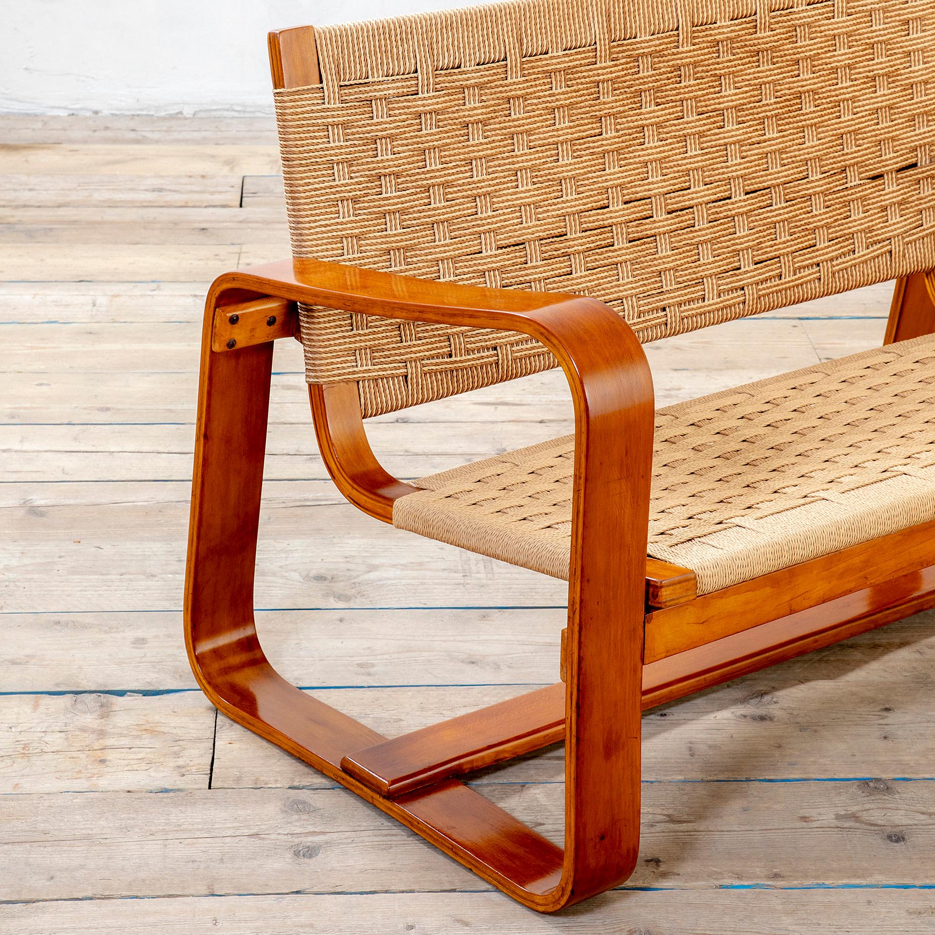 20. Jahrhundert, Giuseppe Pagano Sofa mod. Lamellare (Moderne der Mitte des Jahrhunderts) im Angebot