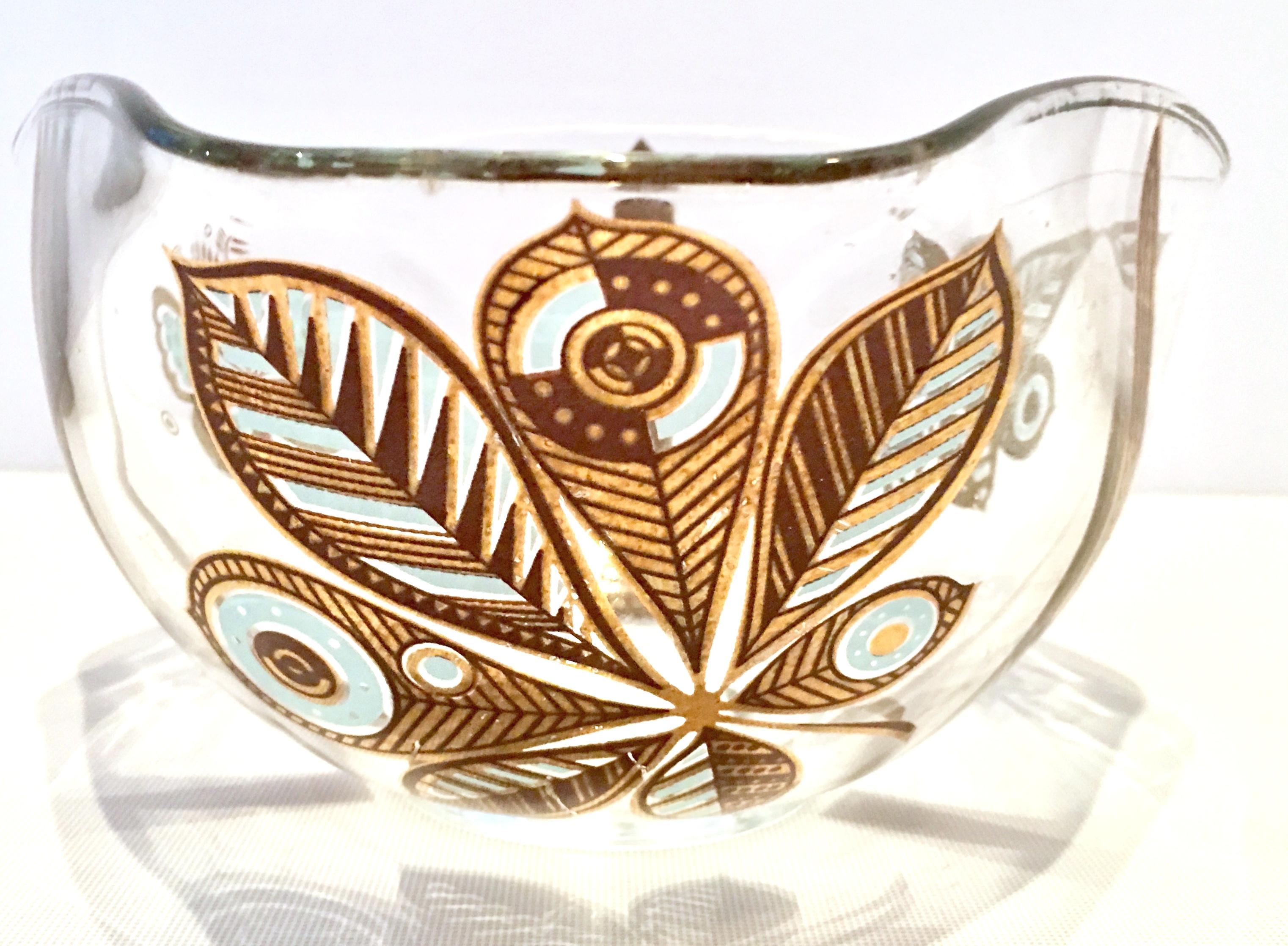 20th Century Glass & 22-Karat Gold Butterfly Bowls by Georges Briard Set of 3 im Zustand „Gut“ im Angebot in West Palm Beach, FL