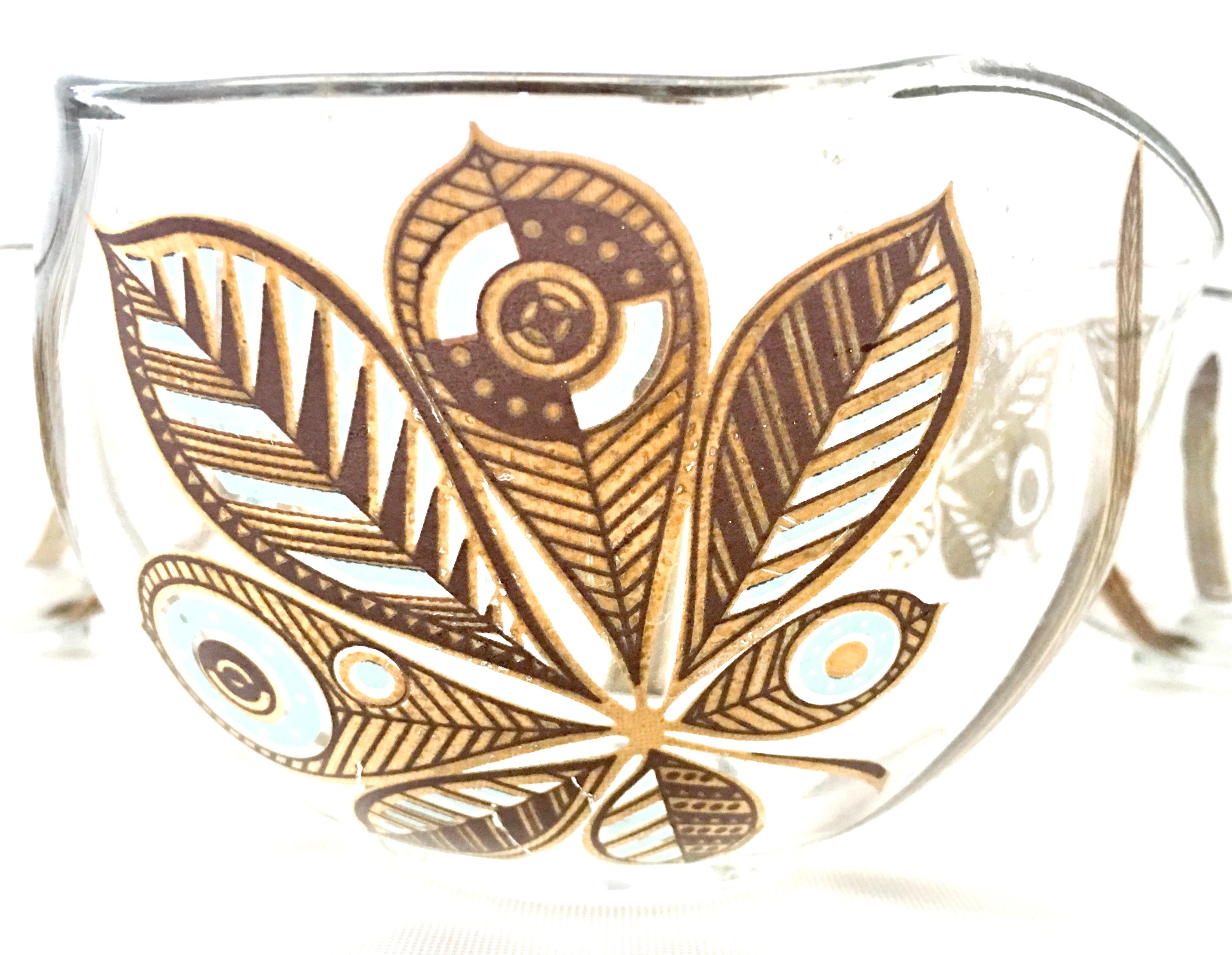 20th Century Glass & 22-Karat Gold Butterfly Bowls by Georges Briard Set of 3 im Angebot 1
