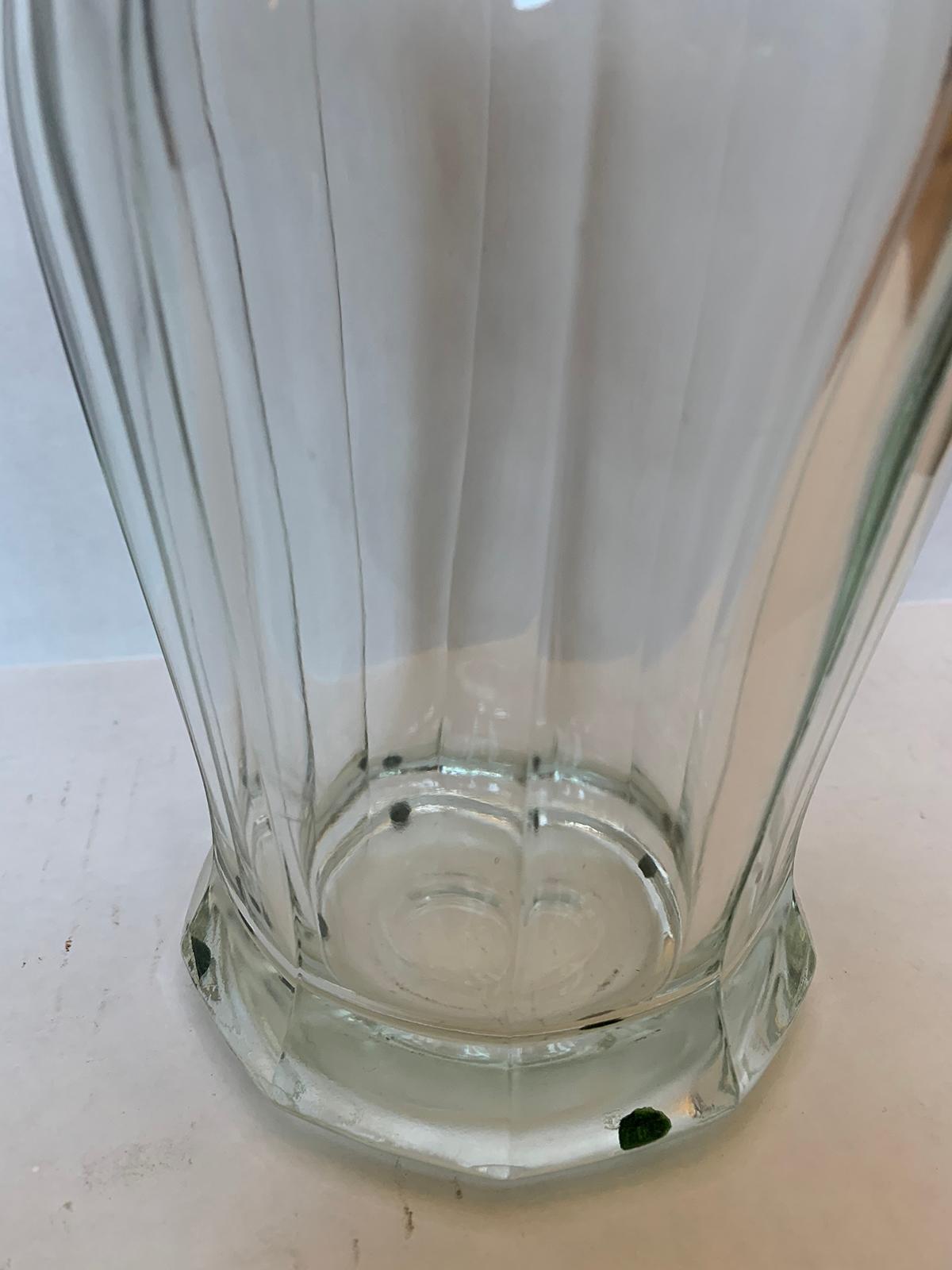 20th Century Glass Candy Jar with Lid 4