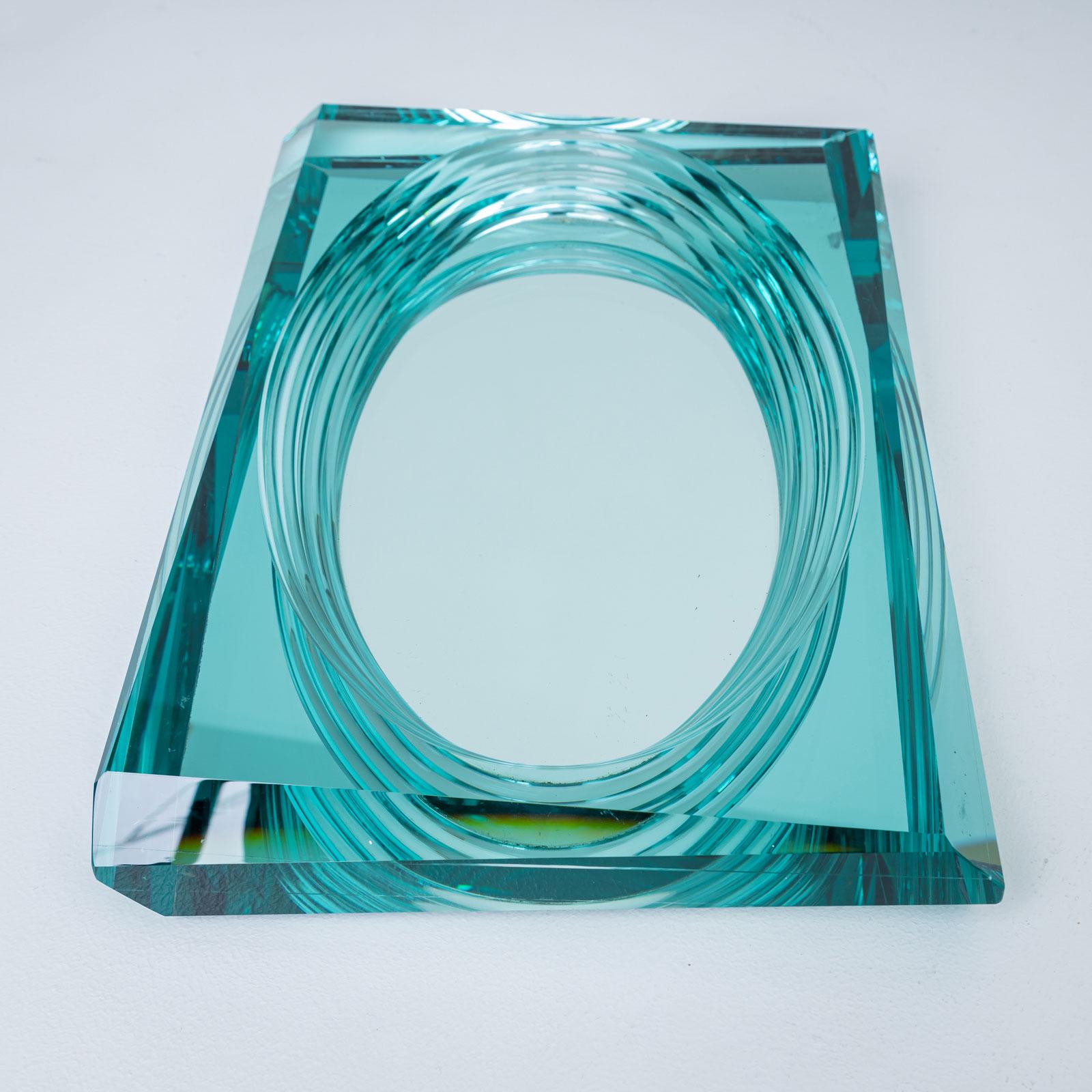 20° secolo  Centrotavola in vetro nello stile di Fontana Arte, Italia in vendita 2