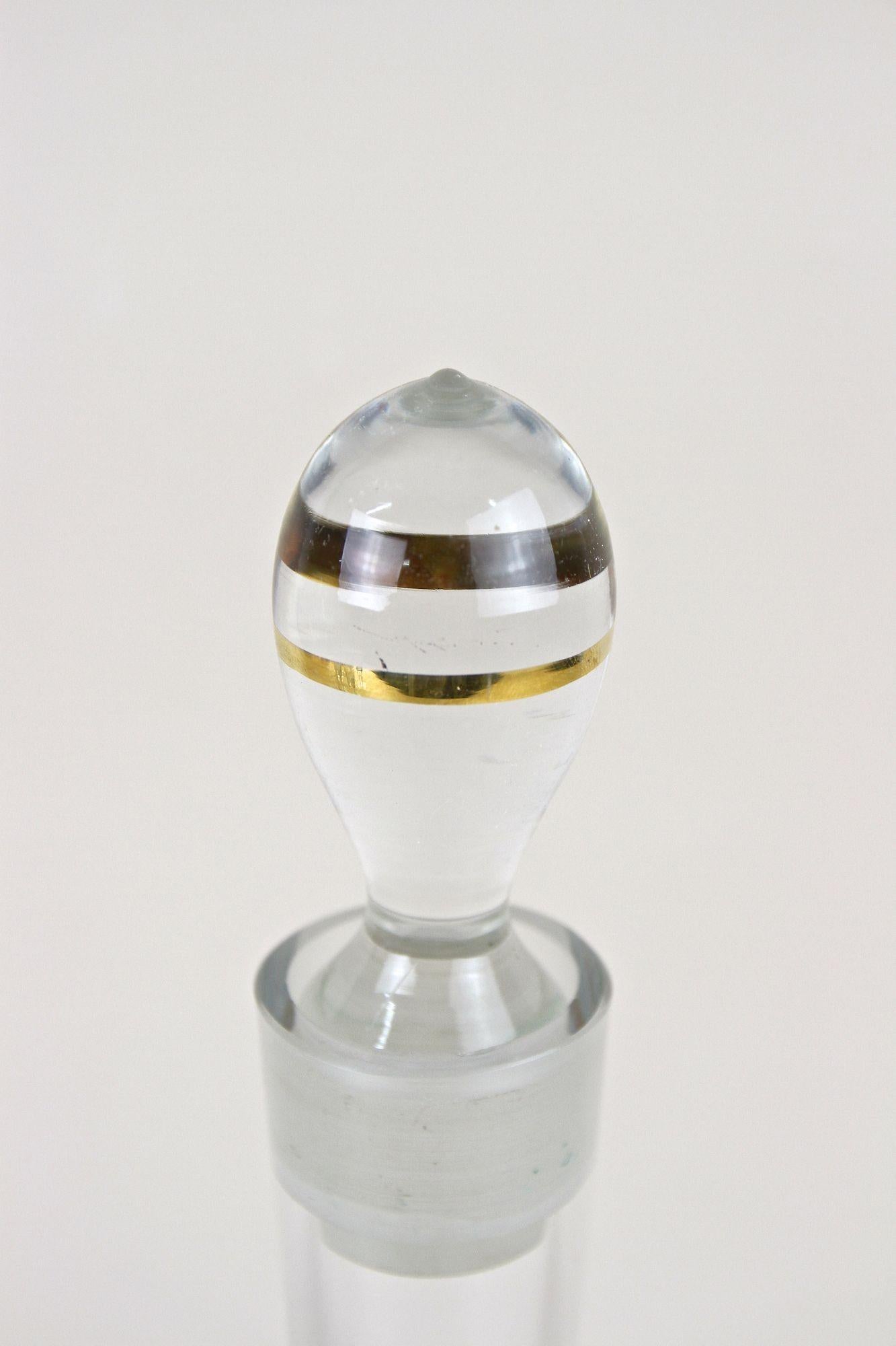 Juego de jarras de cristal del siglo XX con pinturas esmaltadas, Austria ca. 1980 en venta 8