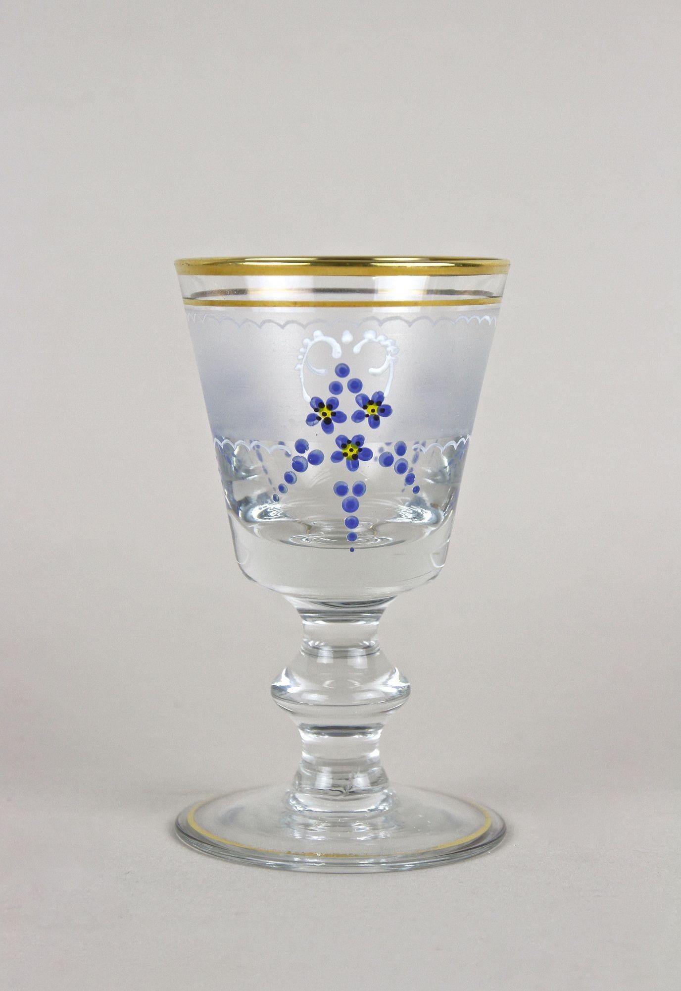 Juego de jarras de cristal del siglo XX con pinturas esmaltadas, Austria ca. 1980 en venta 1