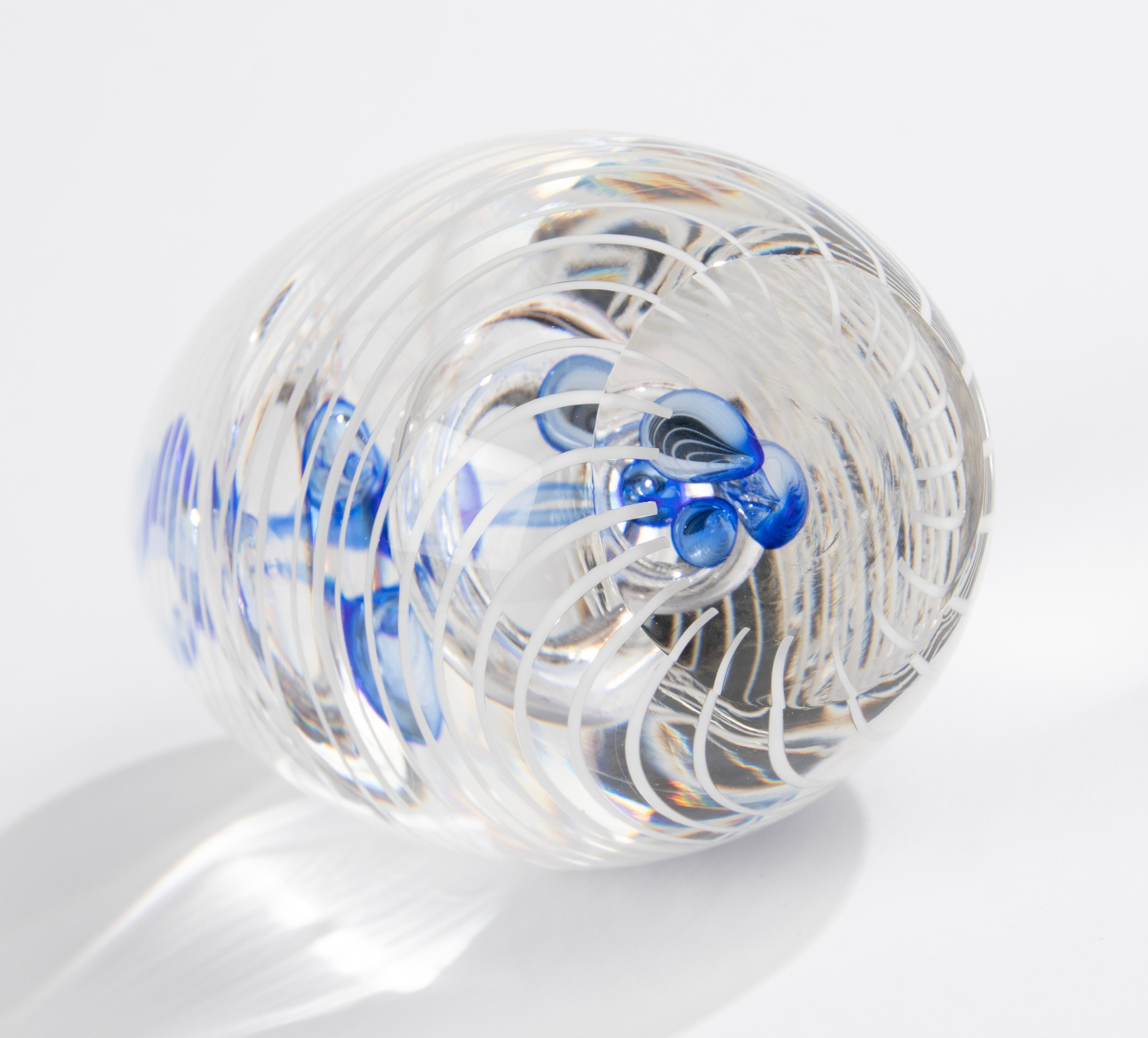 20th Century Glass Murano Spiral Paperweight 4