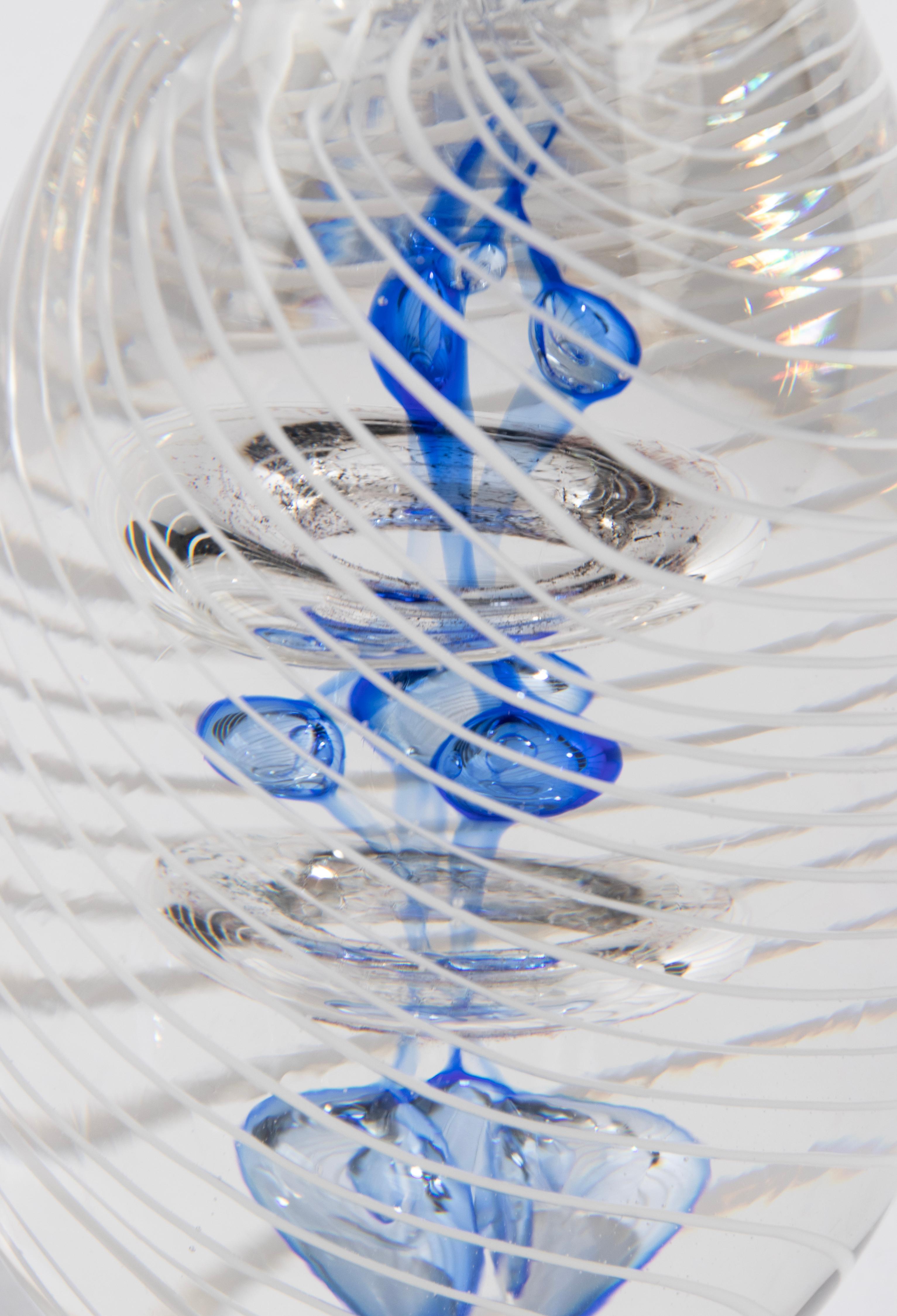 20th Century Glass Murano Spiral Paperweight 7