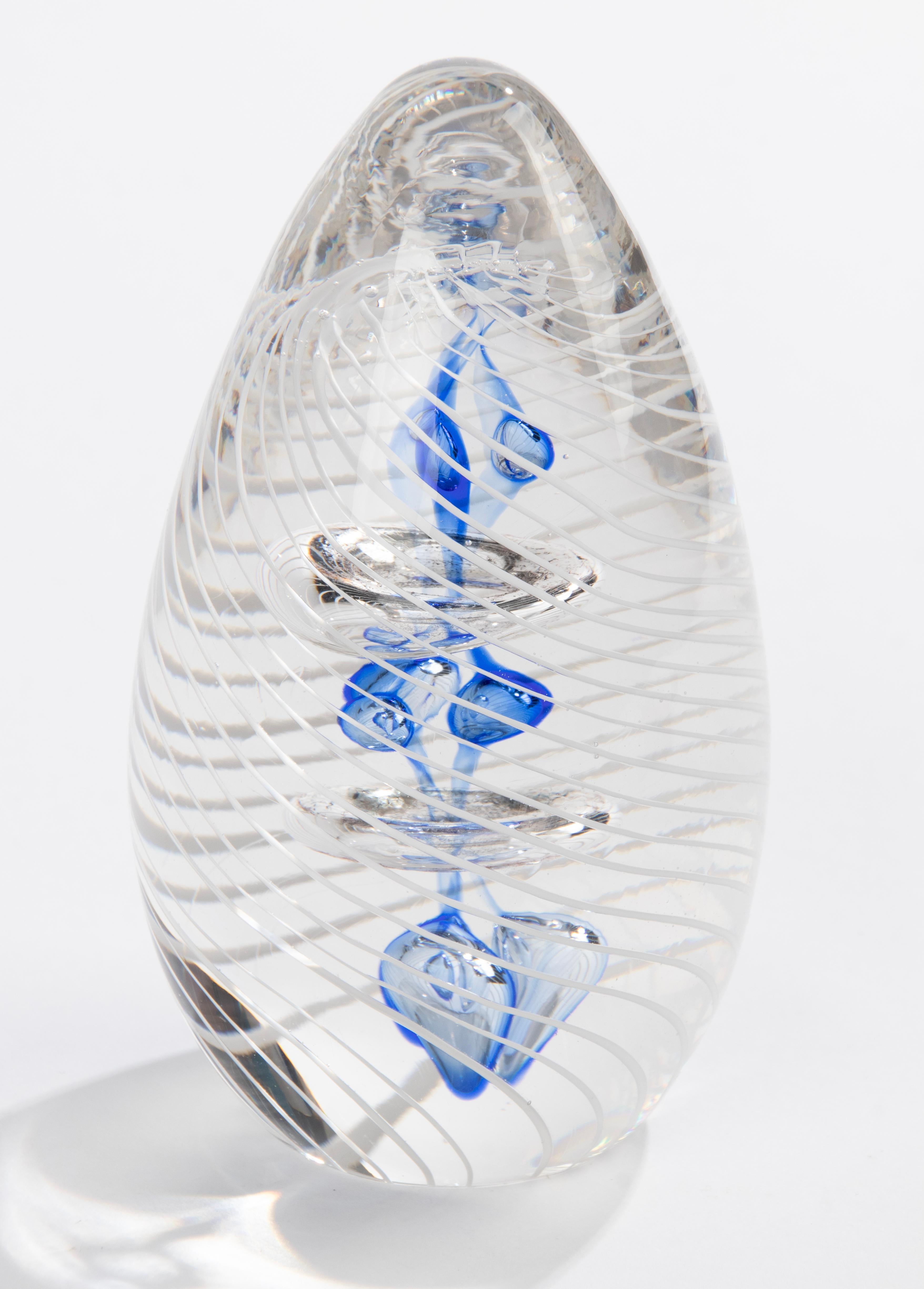 20th Century Glass Murano Spiral Paperweight 3