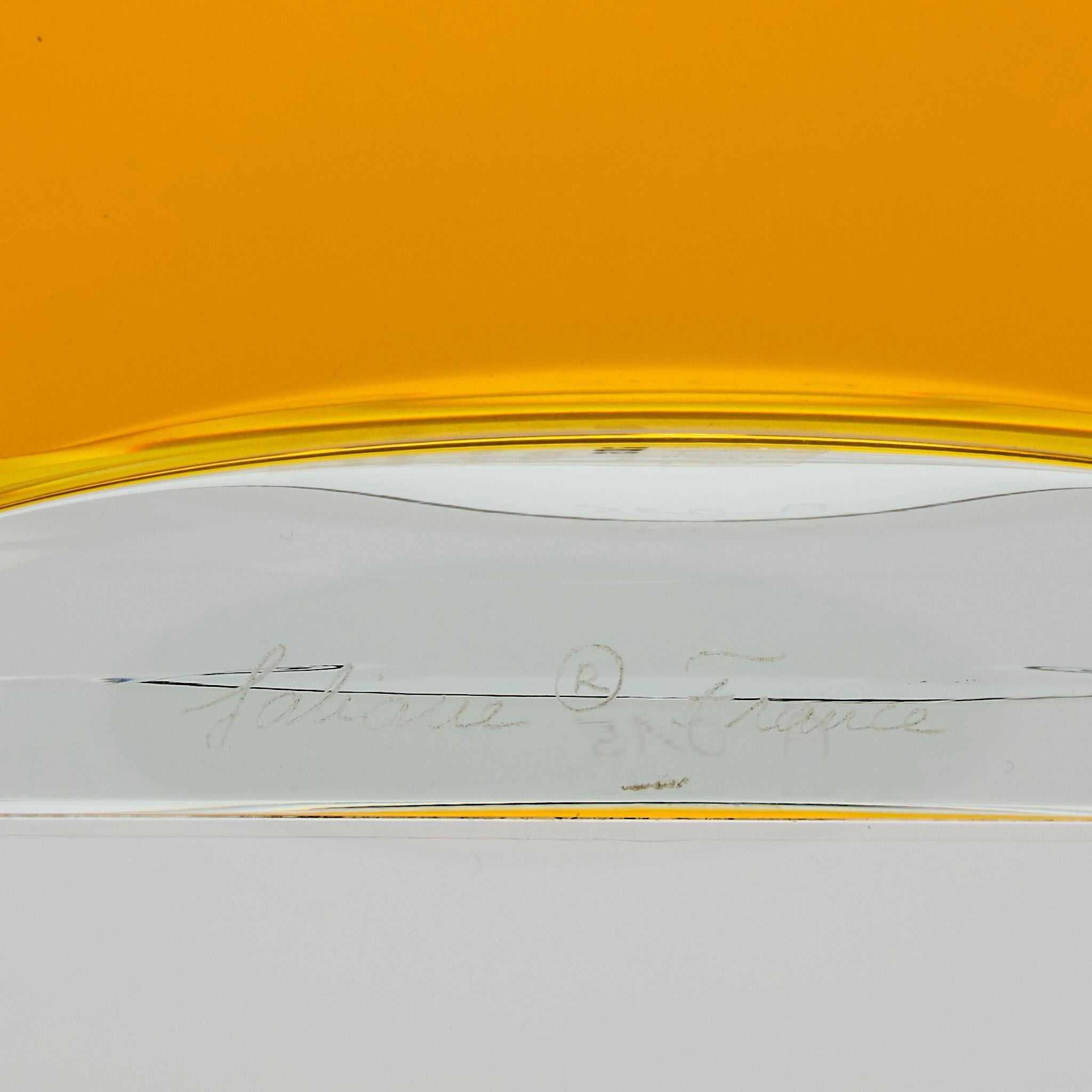 Frasco de perfume de cristal del siglo XX titulado 