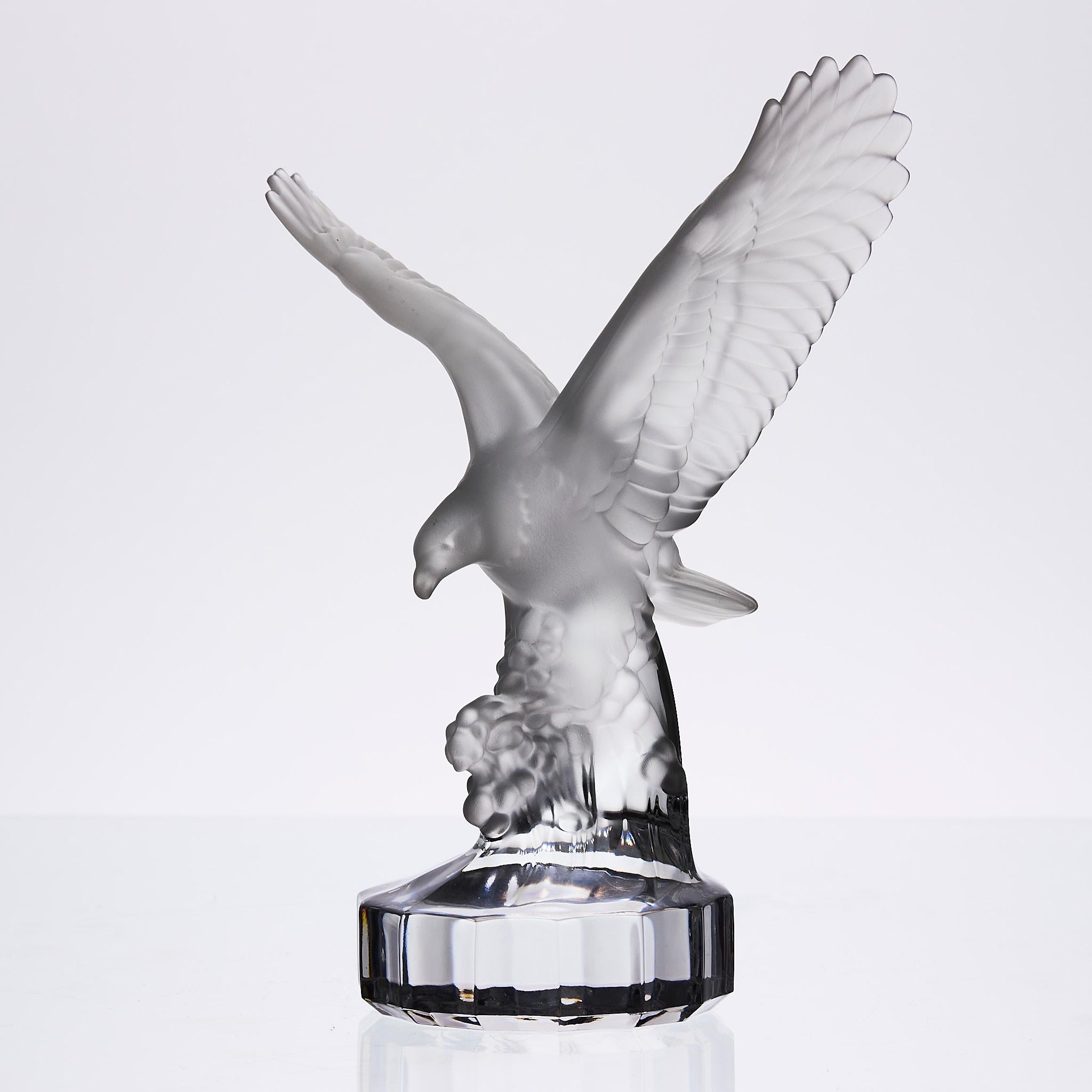 Glasskulptur mit dem Titel „Eagle“ von Goebel Glass aus dem 20. Jahrhundert im Angebot 1