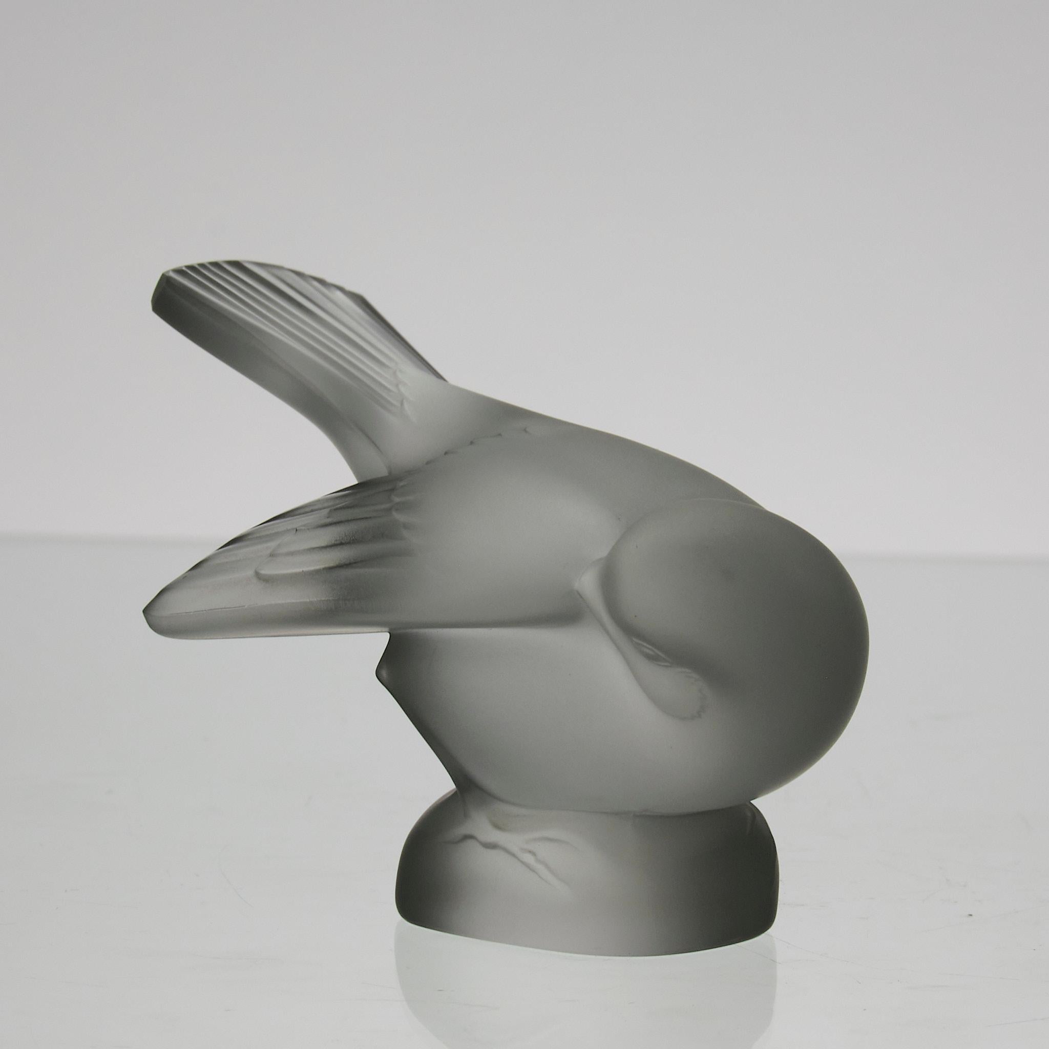 Art nouveau Sculpture en verre du 20e siècle intitulée 