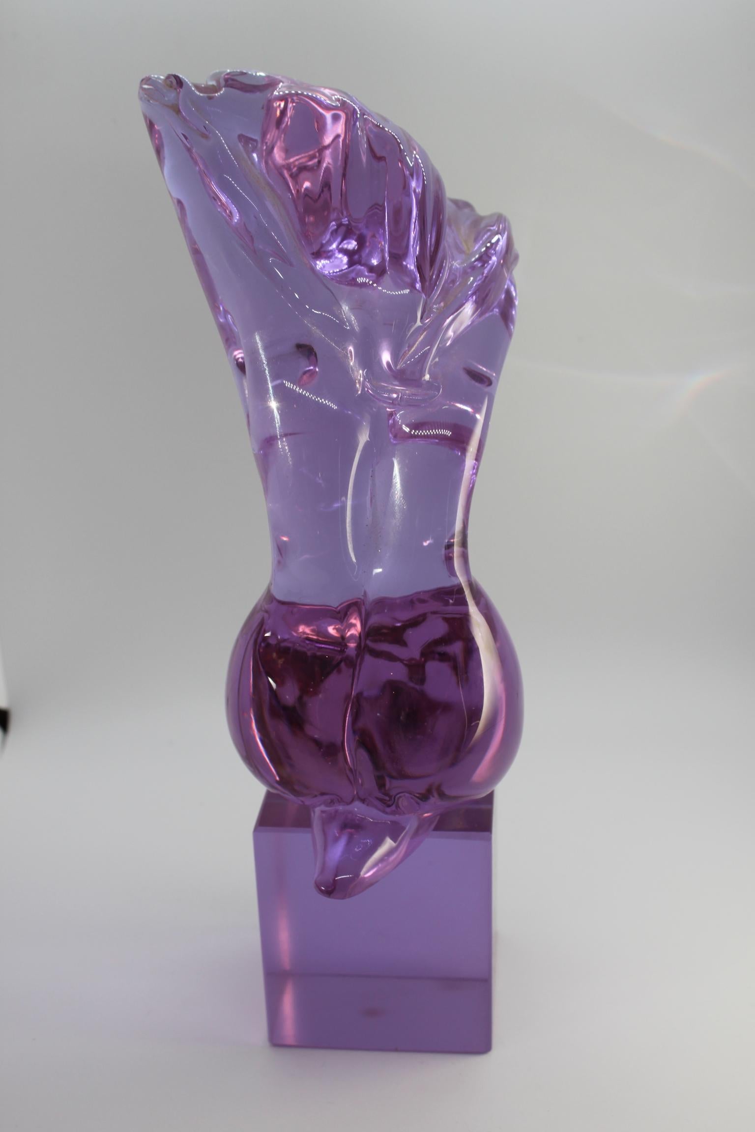 20th Century Glass Scuplture For Sale 1