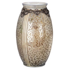 20th Century Glass & Silver Vase Art Deco