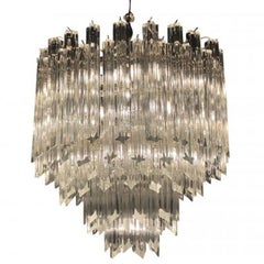 20th Century Glass Tiered Chandelier by Paolo Venini