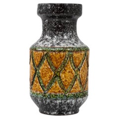20th Century Glazed Ceramic Vase from Germany, 6.3\" Diameter
